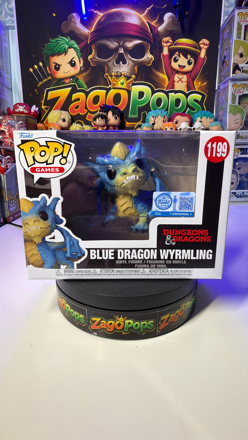 Funko Pop Blue Dragon Wyrmling 1199 Dungeons & Dragons