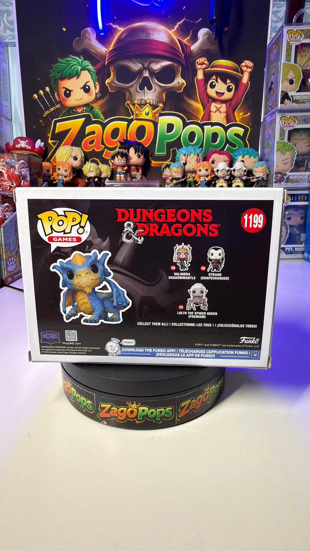 Funko Pop Blue Dragon Wyrmling 1199 Dungeons & Dragons