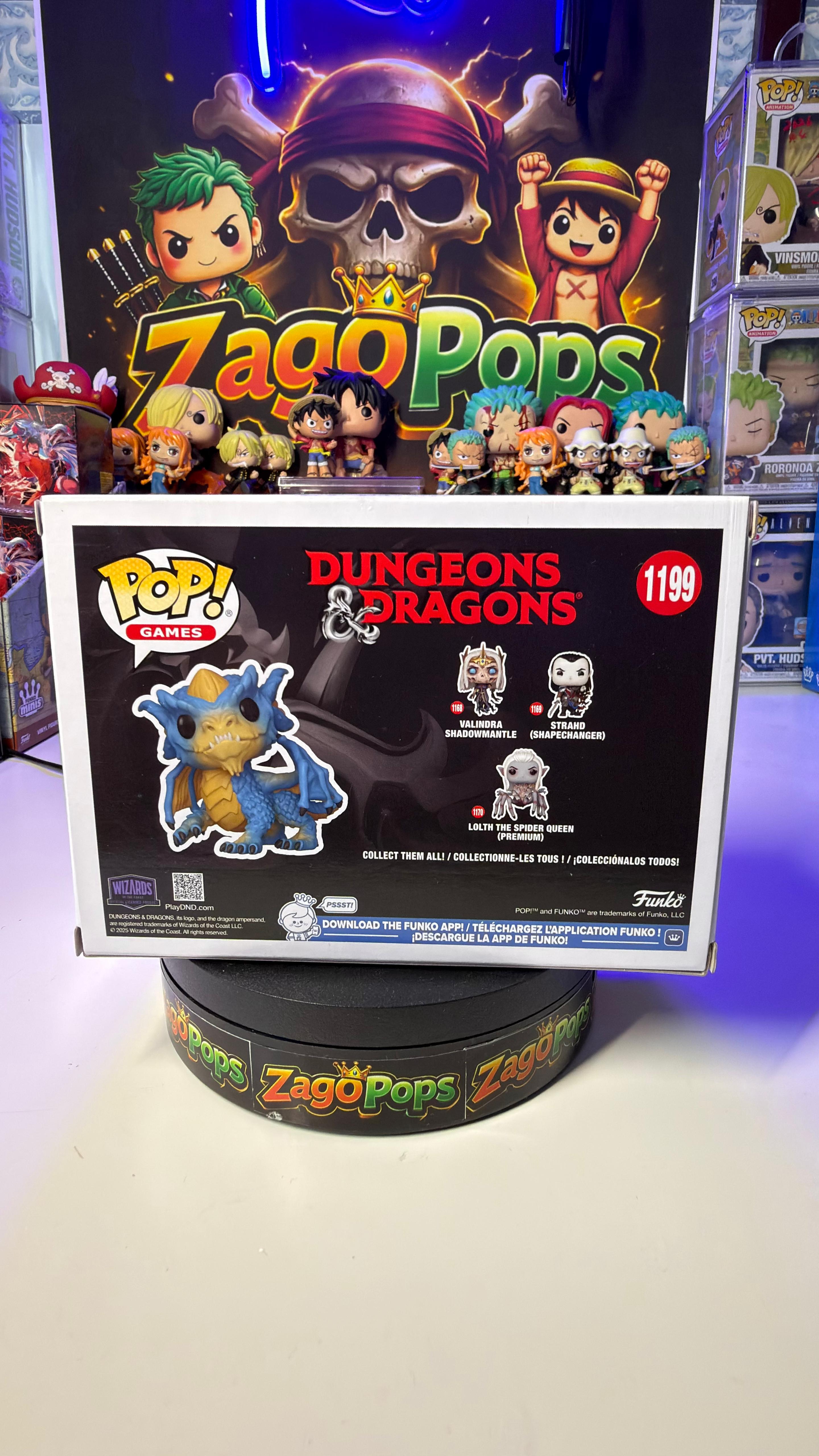 Funko Pop Blue Dragon Wyrmling 1199 Dungeons & Dragons