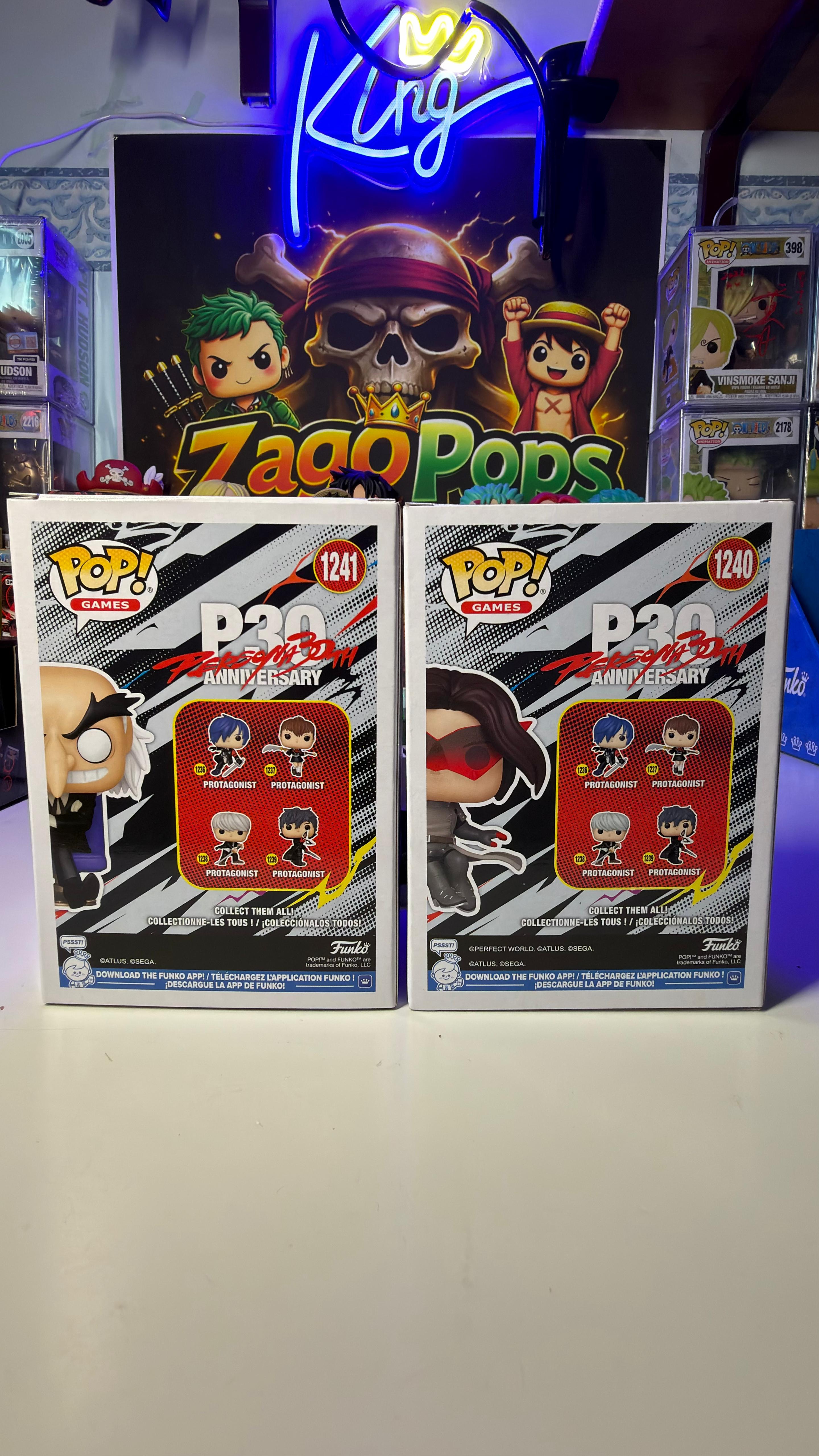 Funko Pop Bunlde Persona Igor & Protagonist 1241 1240