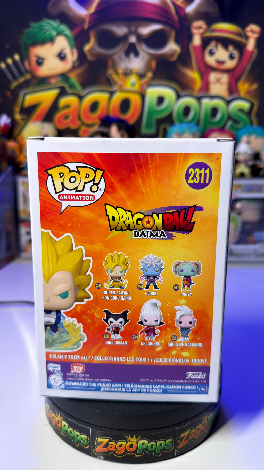 Funko Pop Super Saiyan 3 Vegeta (Mini) 2311 Dragon Ball