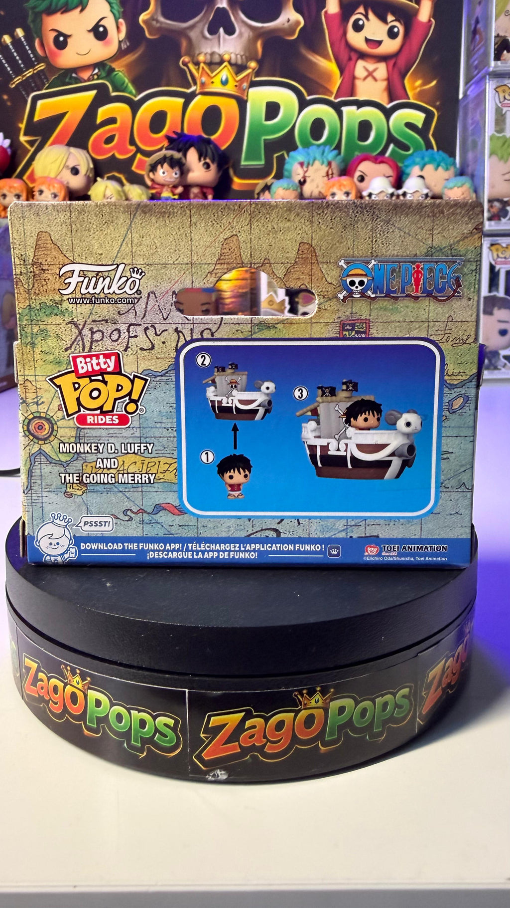 Bitty Pop Monkey D.Luffy and the Going Merry One Piece