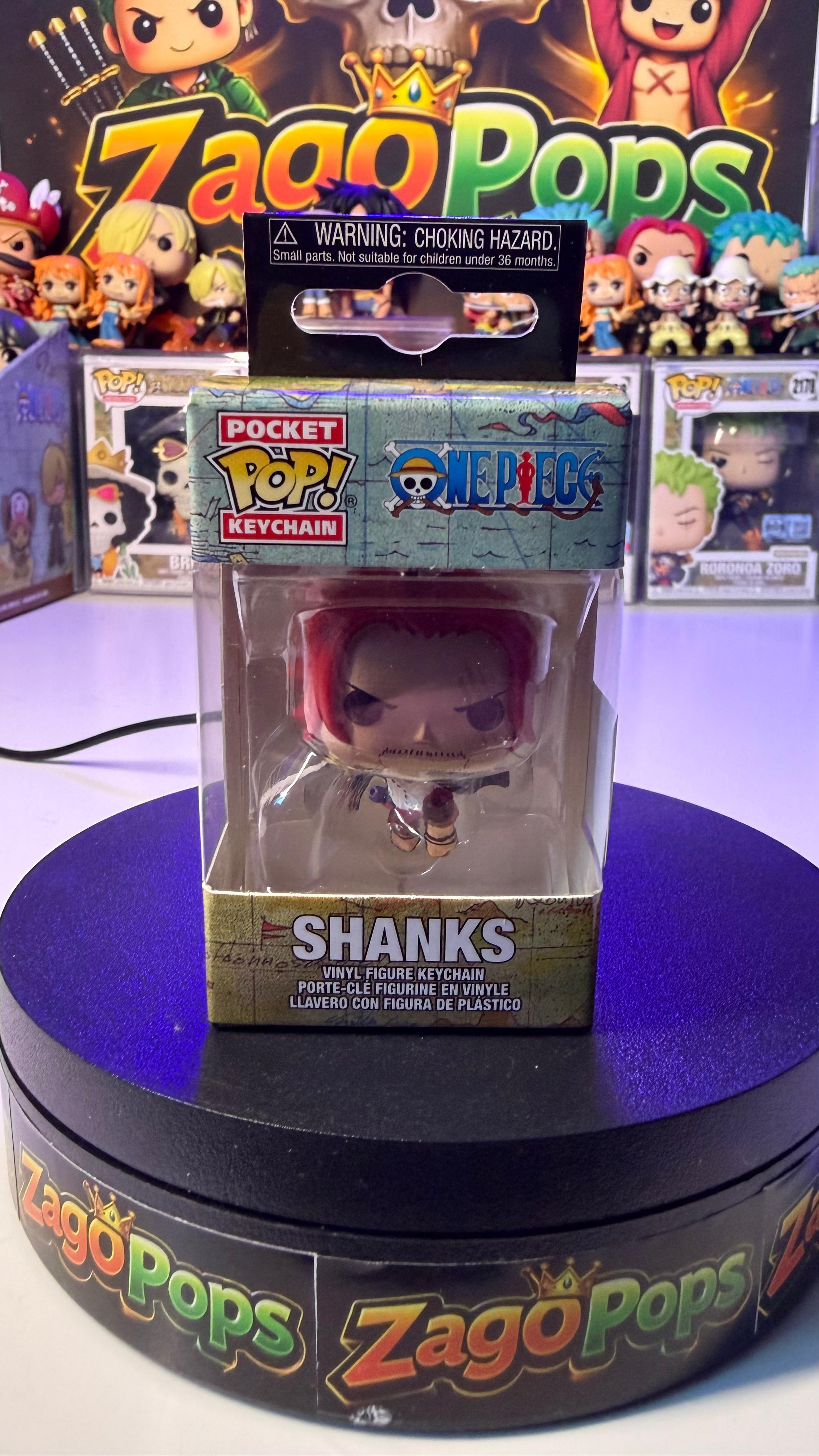 Pocket Pop Keychain Shanks One Piece Portachiavi