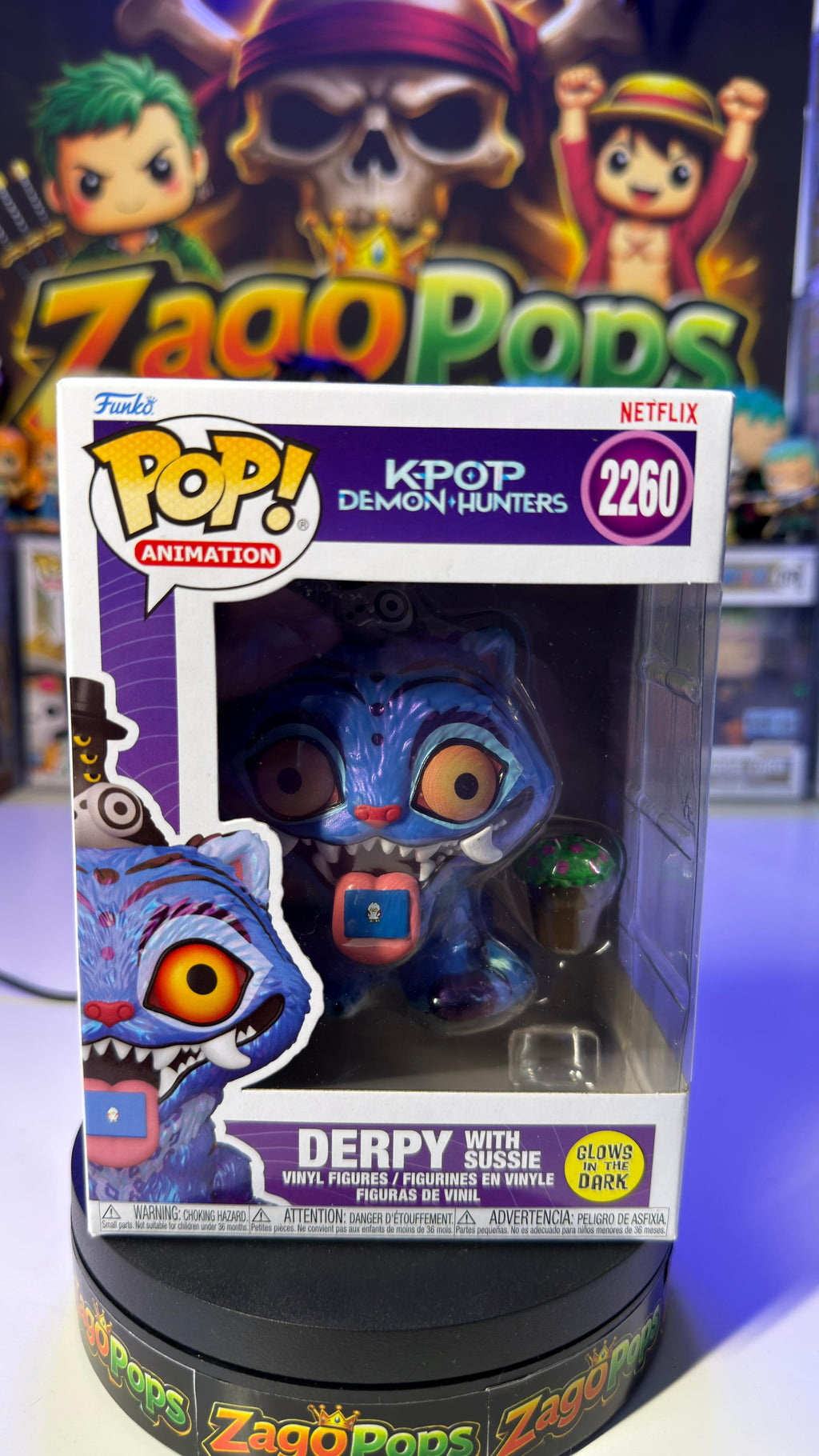 Funko Pop Derpy 2260 Glows in the Dark K-Pop Demon Hunters Netflix