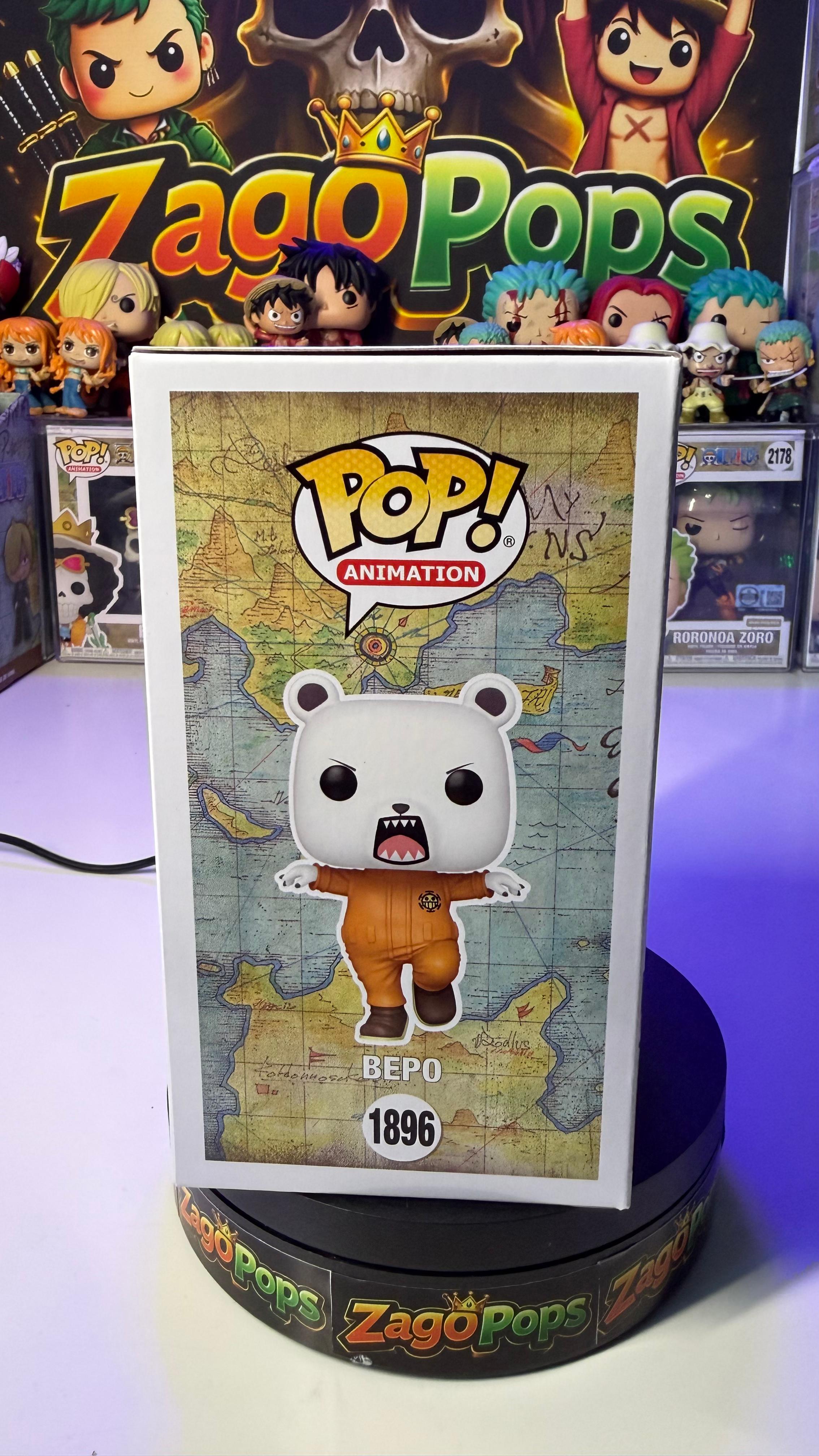 Funko Pop Bepo 1896 Flocked AAA Exclusive  One Piece