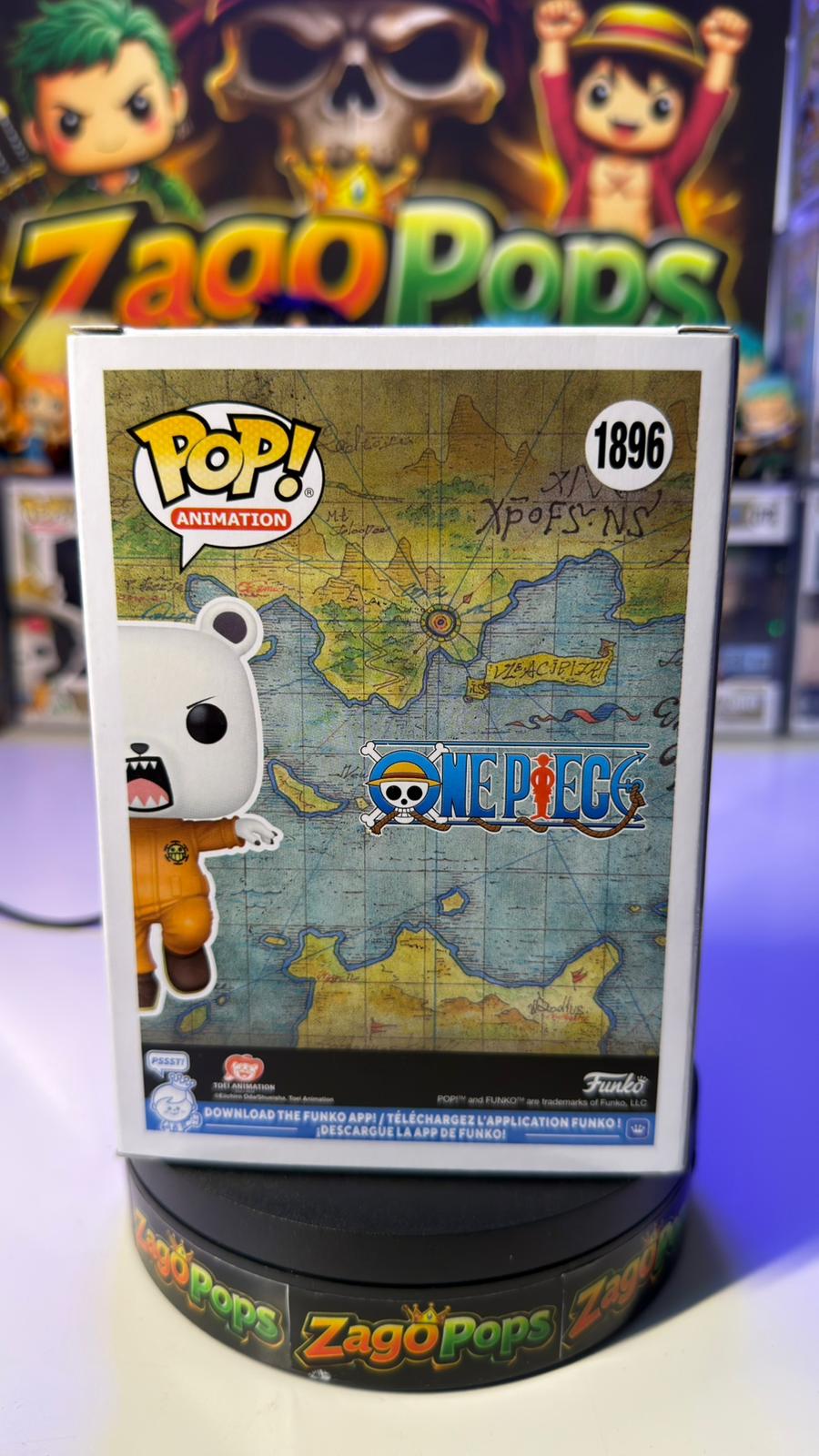Funko Pop Bepo 1896 Flocked AAA Exclusive  One Piece