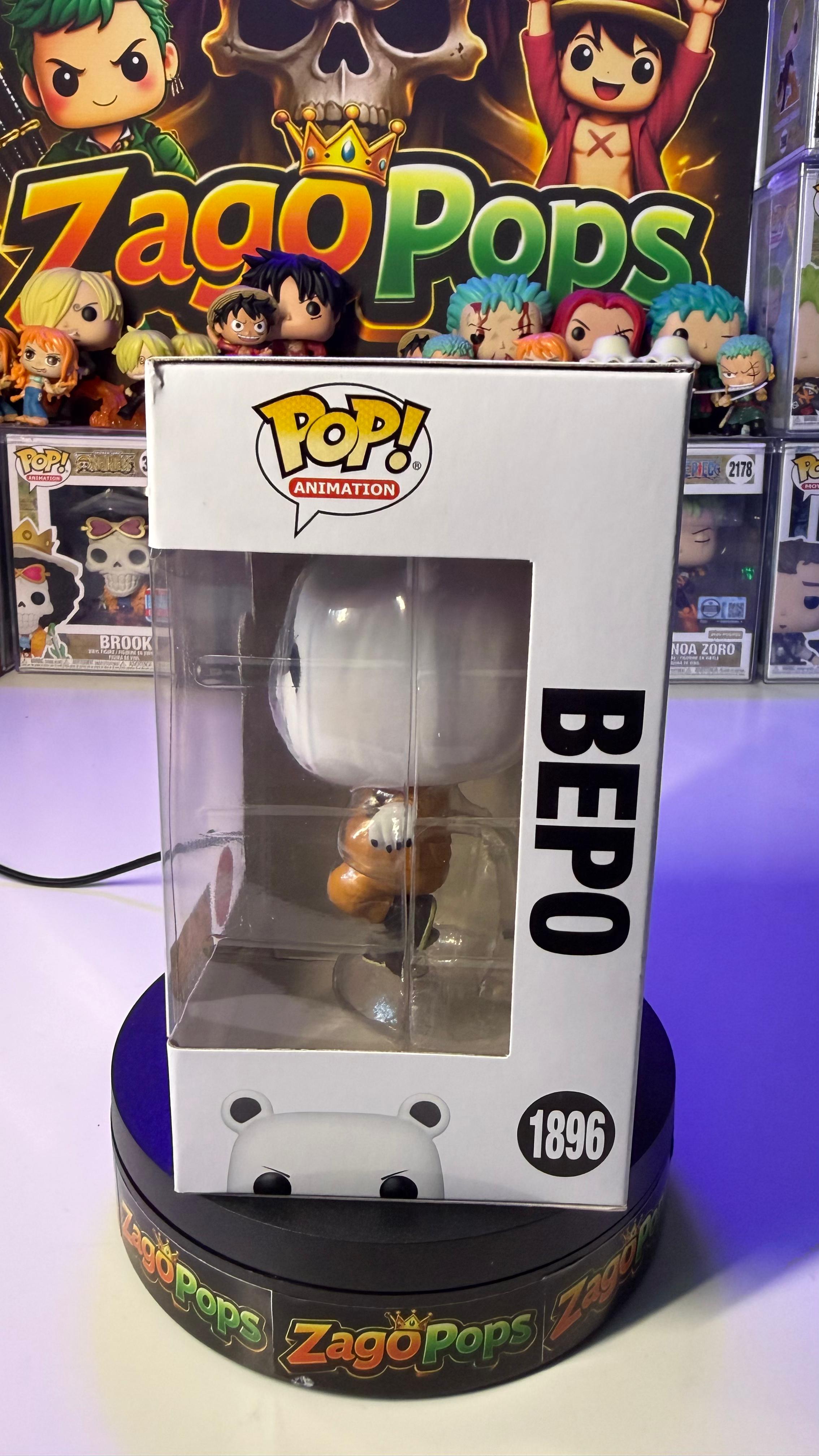 Funko Pop Bepo 1896 Flocked AAA Exclusive  One Piece