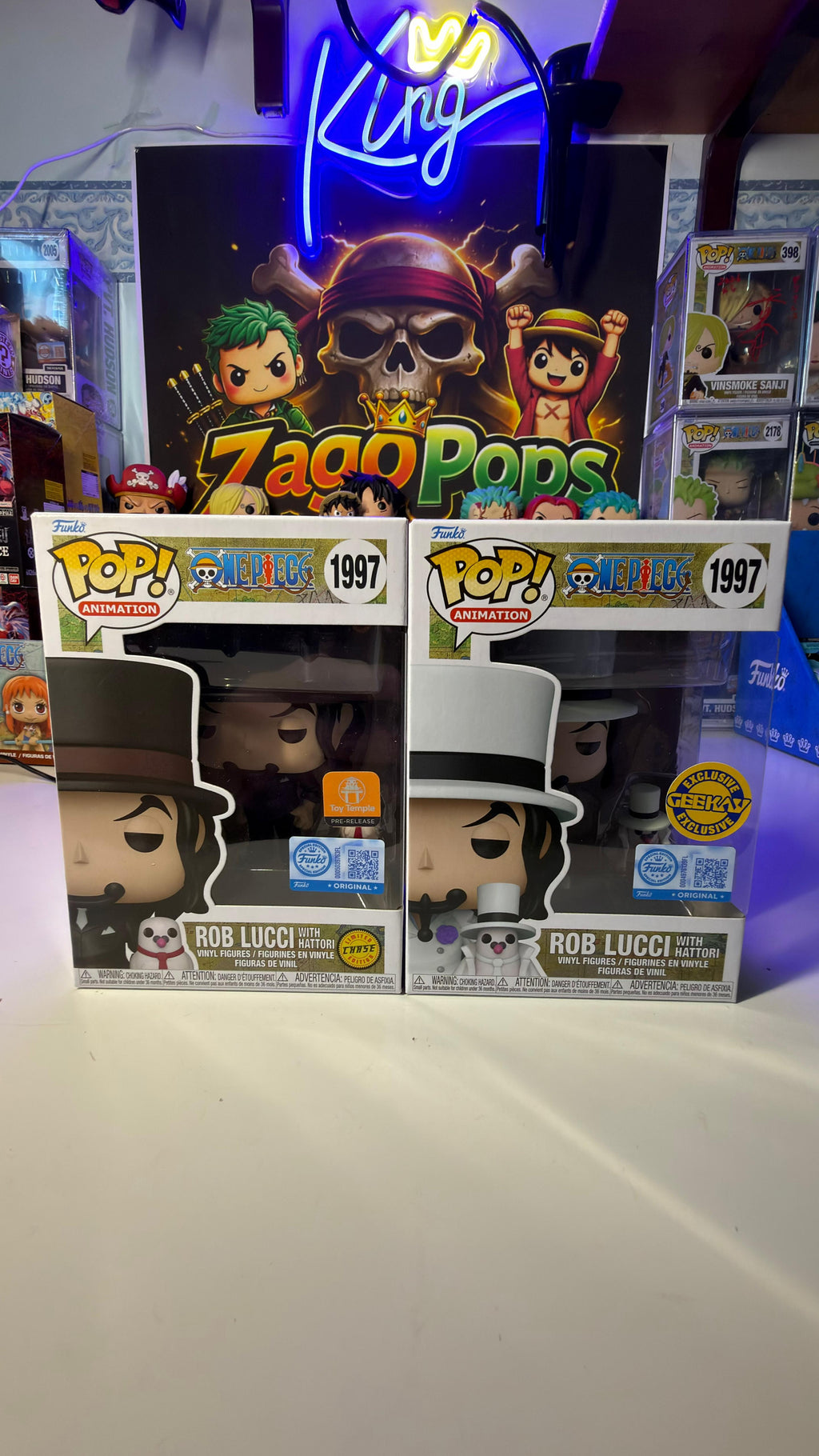 Funko Pop Bundle Rob Lucci 1997 Chase Toy Temple e Geekay One Piece
