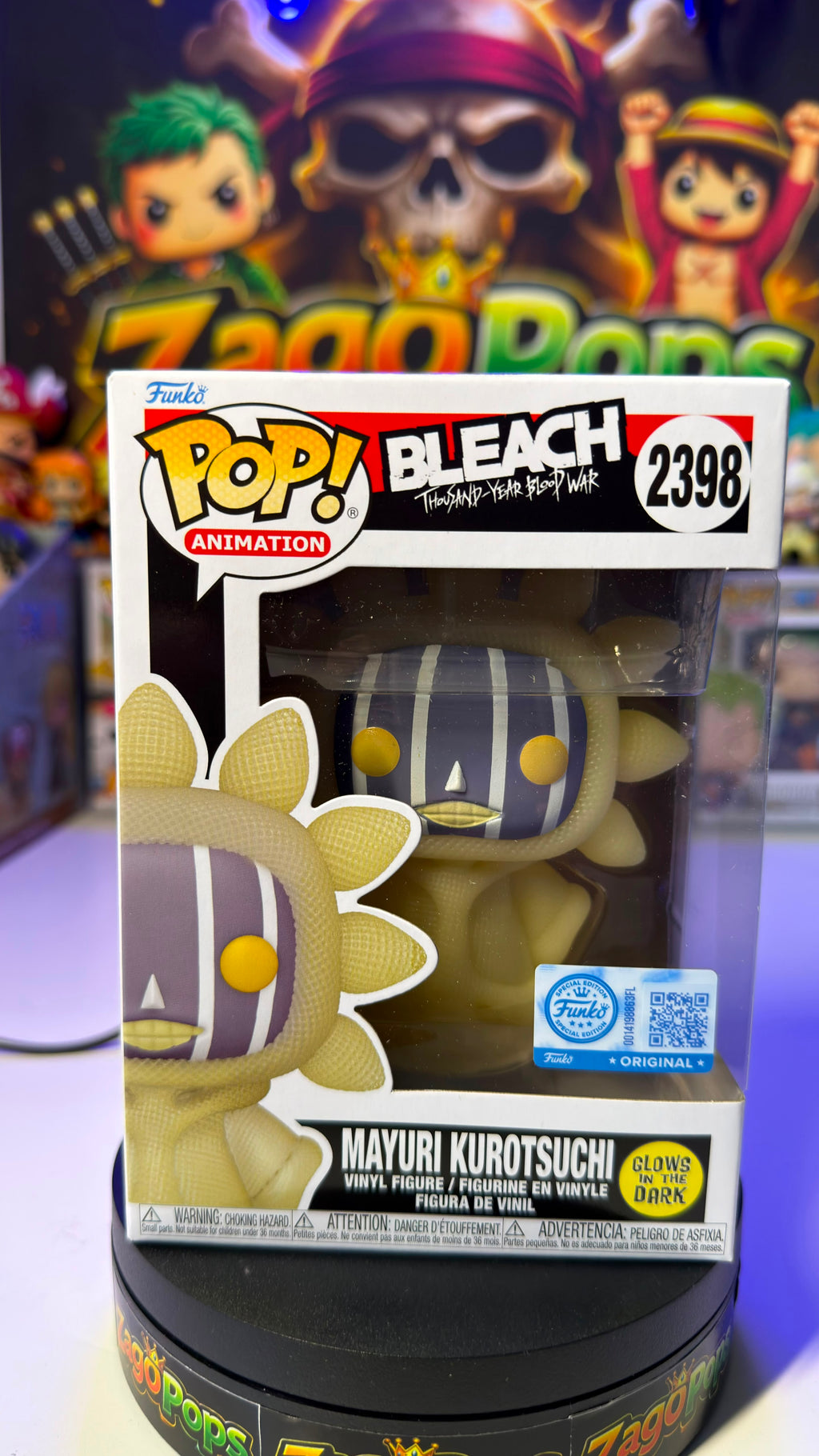 Funko Pop Mayuri Kurotsuchi 2398 Glows in the Dark Bleach
