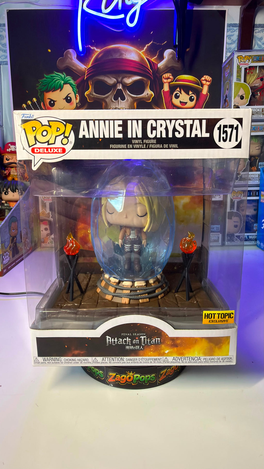 Funko Pop Annie in Crystal 1571 Hot Topic Exclusive Attack on Titan