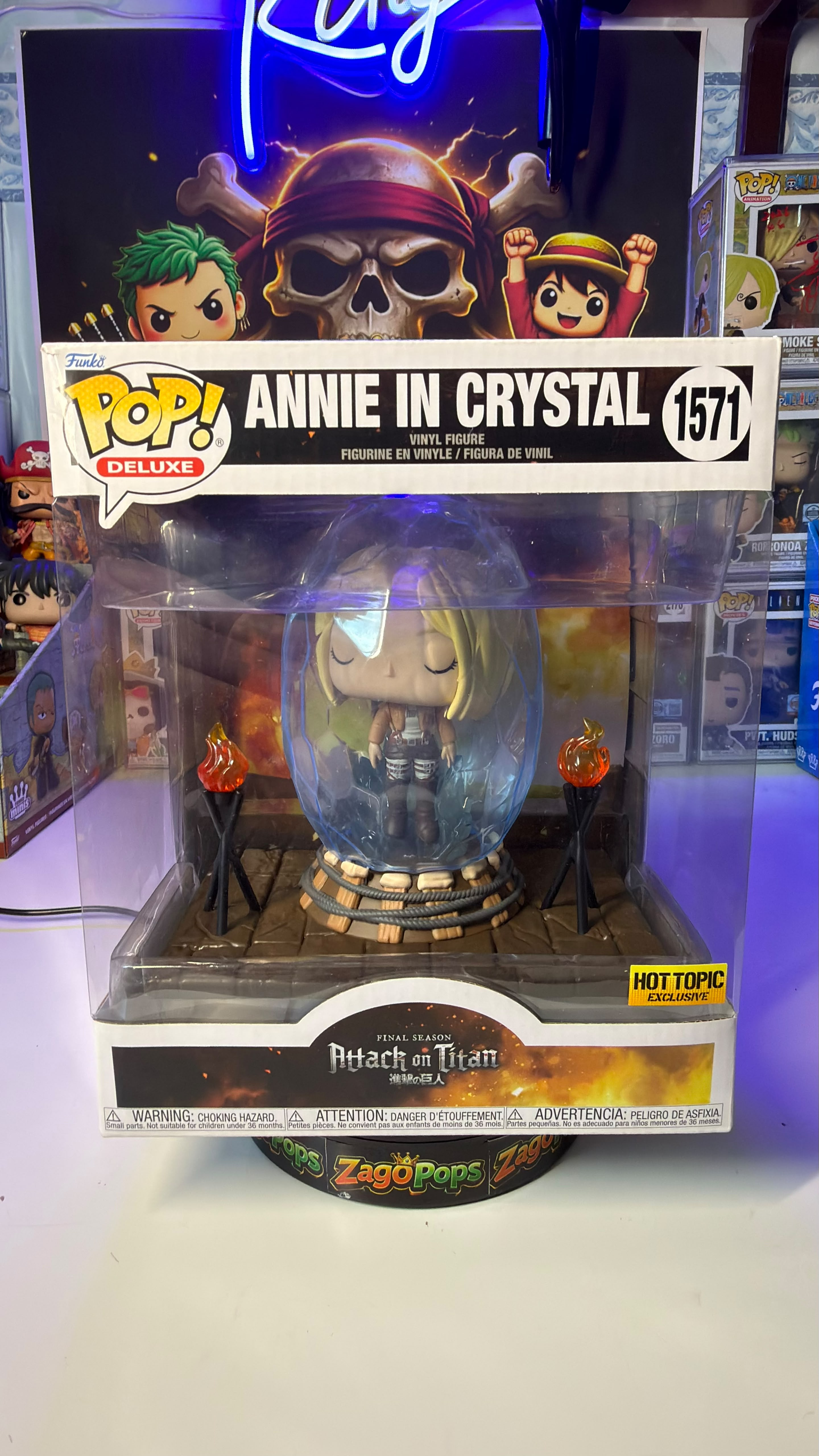 Funko Pop Annie in Crystal 1571 Hot Topic Exclusive Attack on Titan
