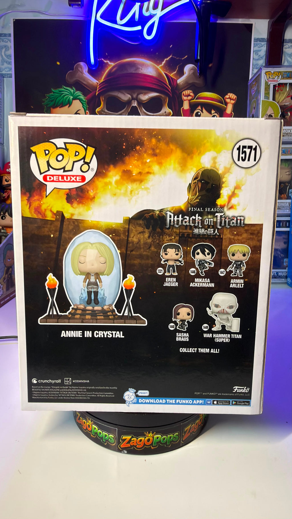 Funko Pop Annie in Crystal 1571 Hot Topic Exclusive Attack on Titan