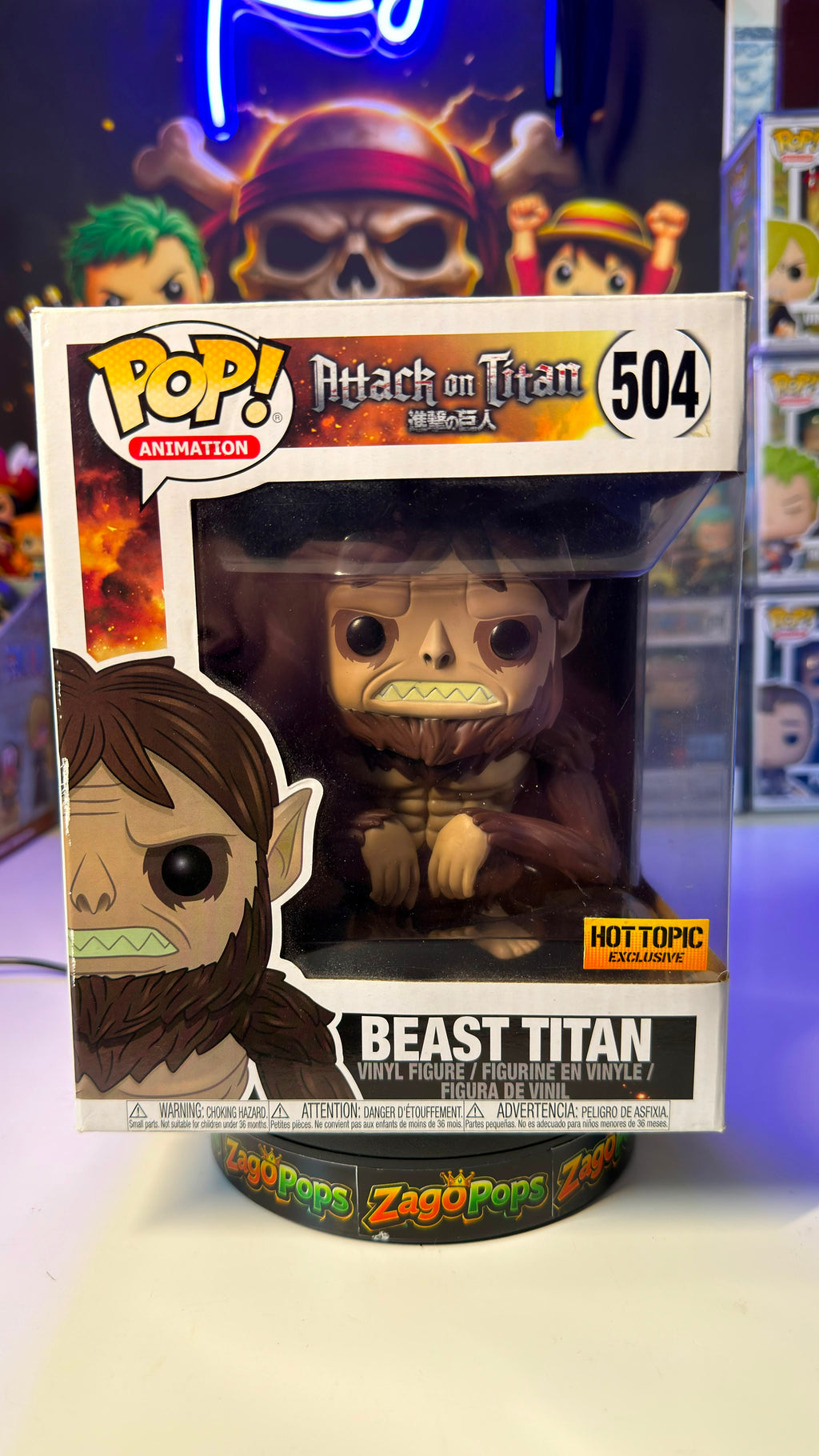 Funko Pop Beast Titan 504 Hot Topic Exclusive Attack on Titan