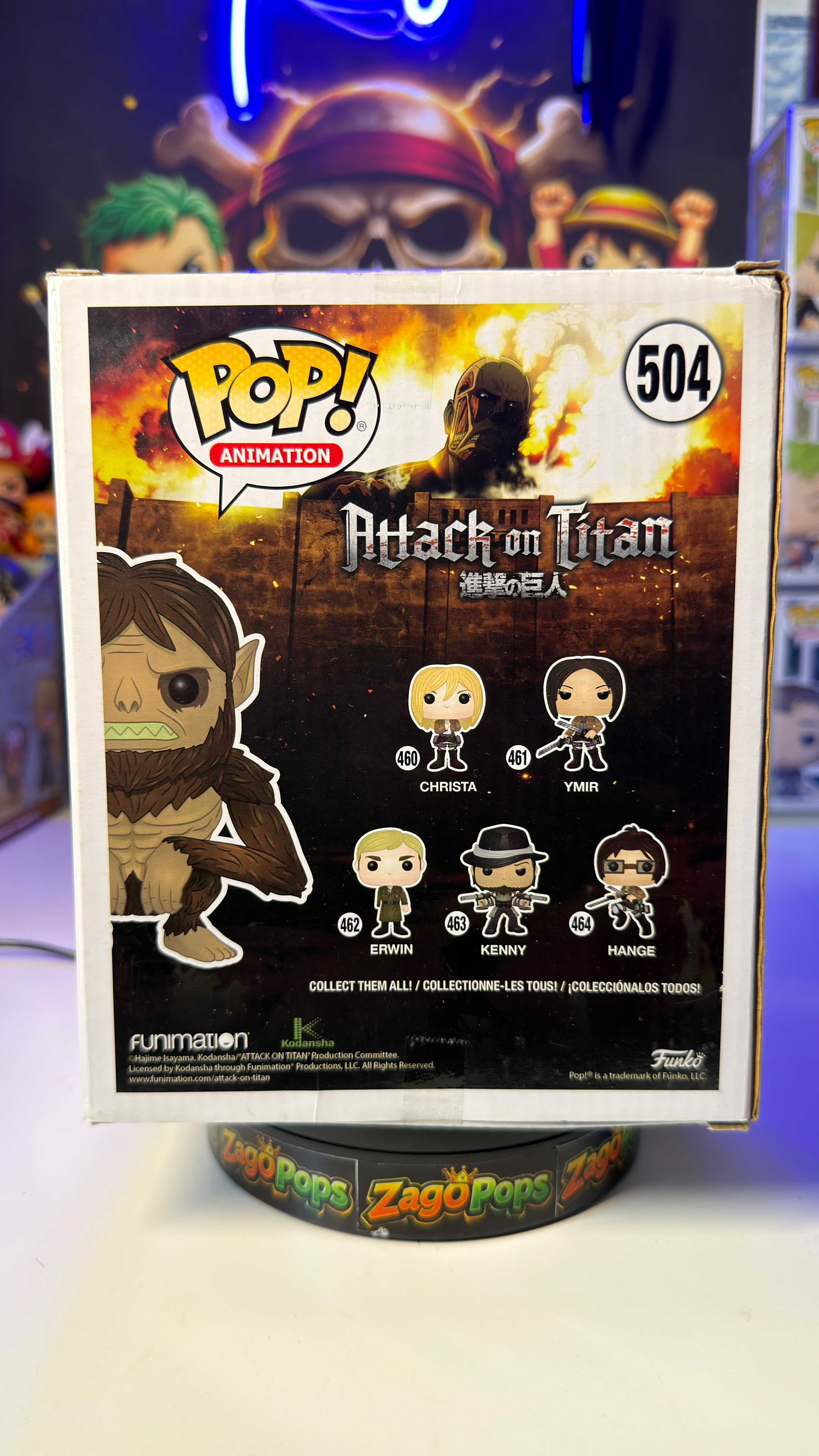 Funko Pop Beast Titan 504 Hot Topic Exclusive Attack on Titan