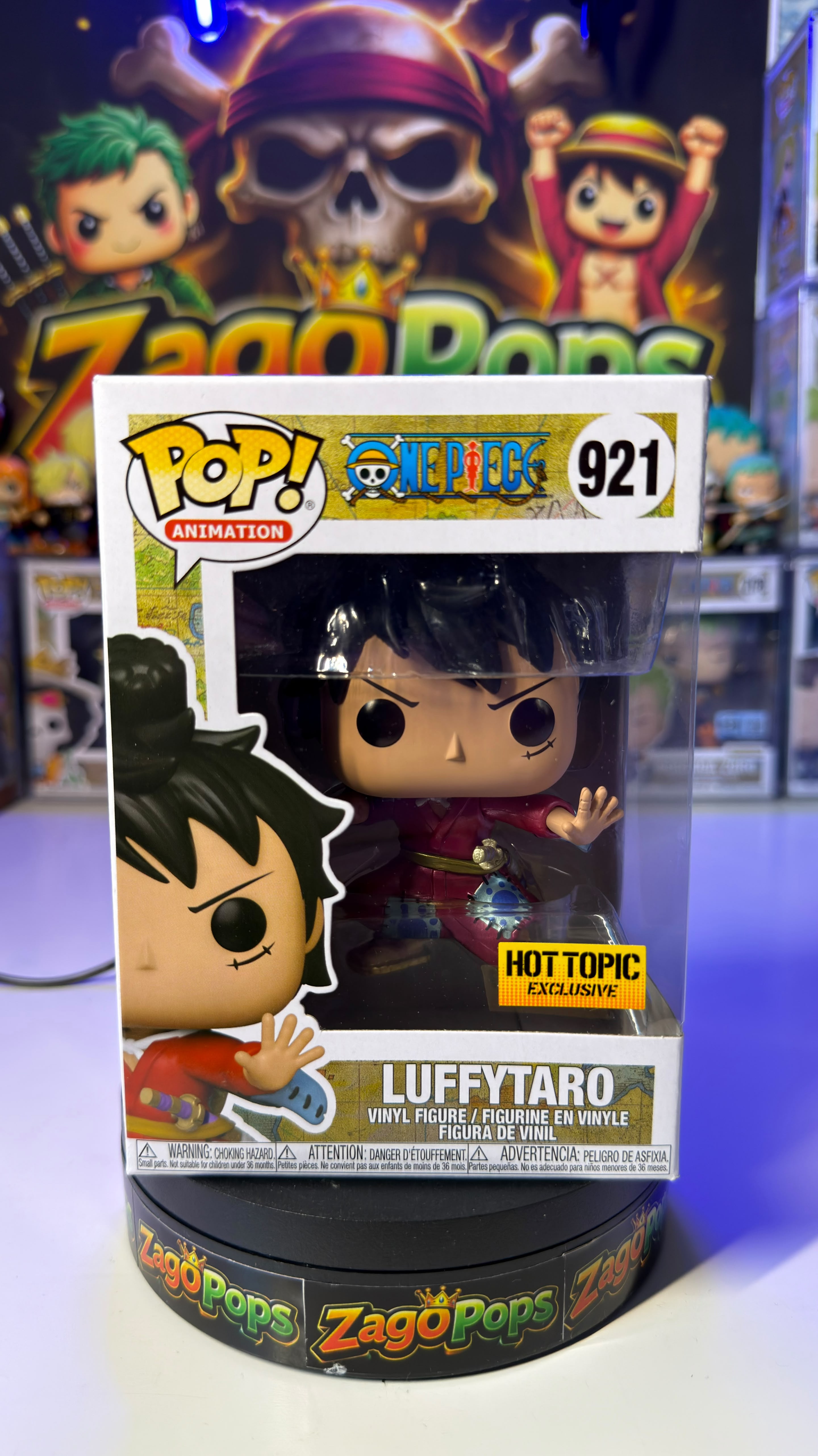 Funko Pop Luffytaro 921 Metallic Hot Topic Exclusive One Piece