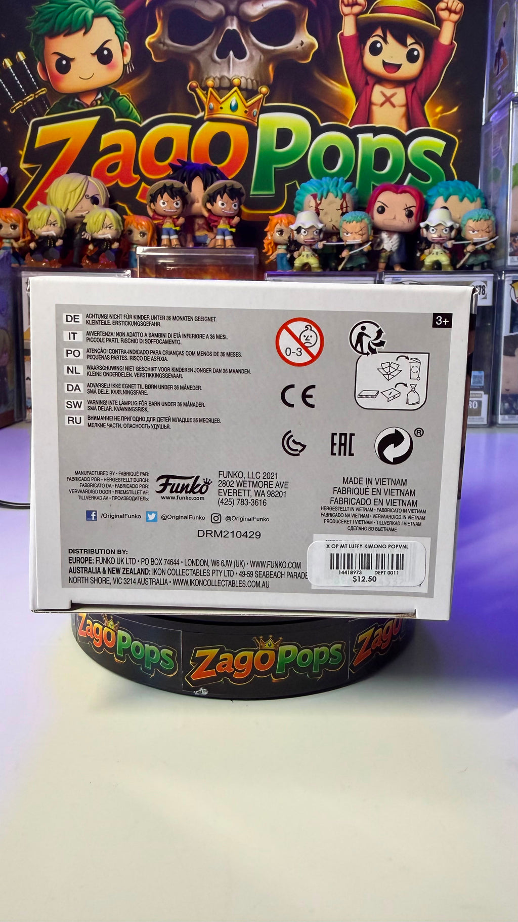Funko Pop Luffytaro 921 Metallic Hot Topic Exclusive One Piece