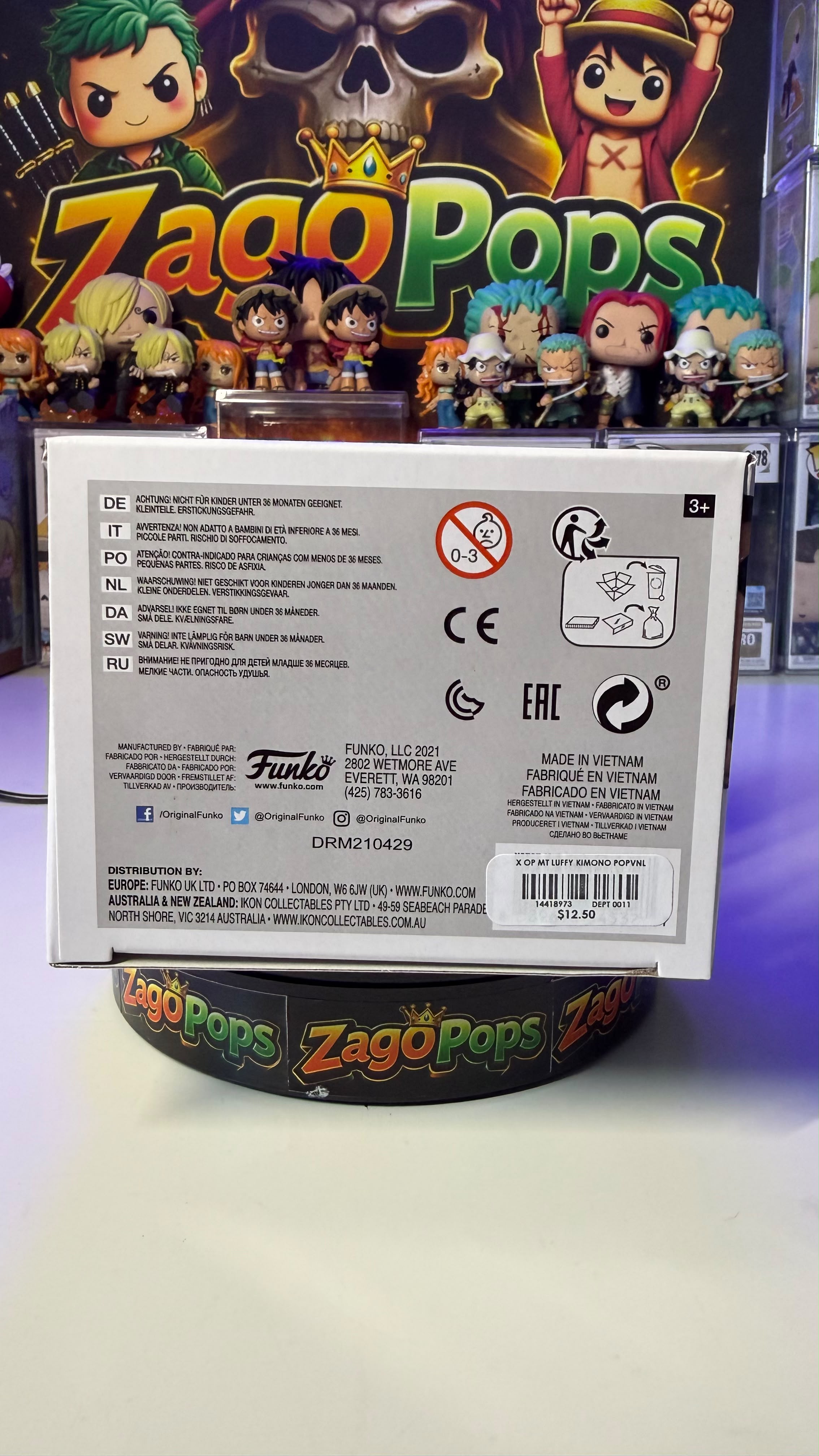 Funko Pop Luffytaro 921 Metallic Hot Topic Exclusive One Piece