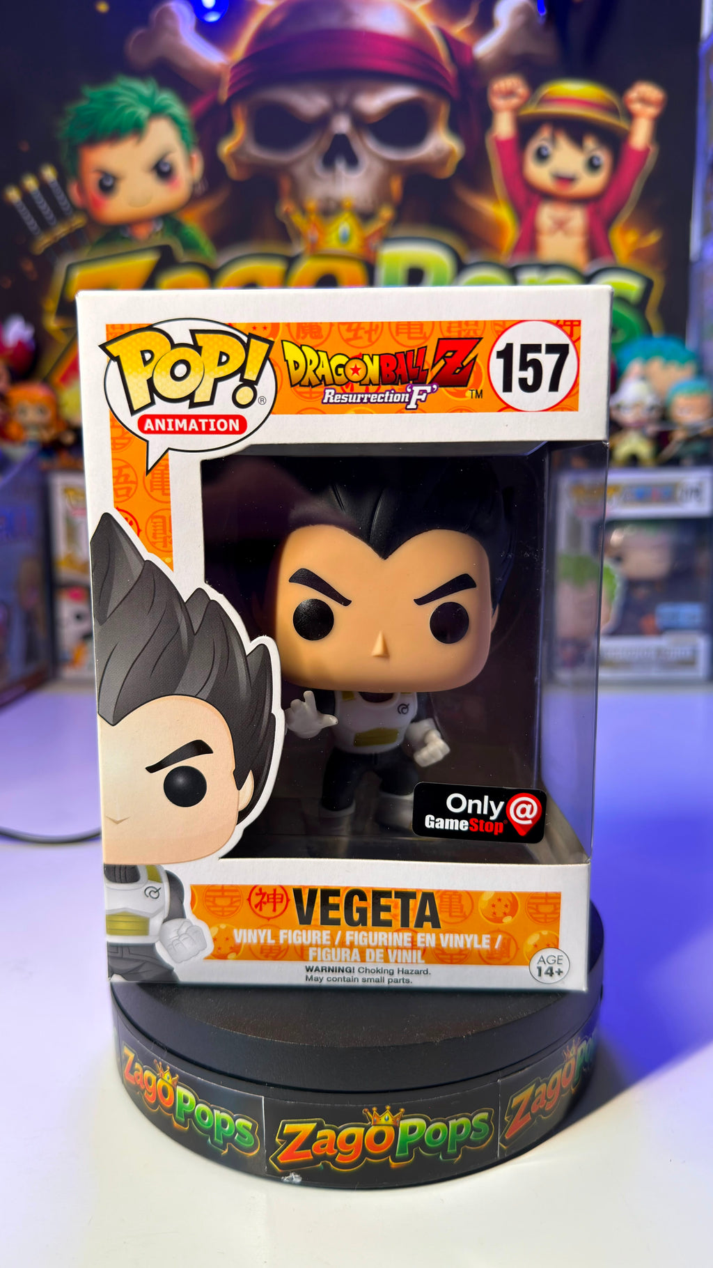Funko Pop Sung Vegeta 157 Only Game Stop Dragon Ball