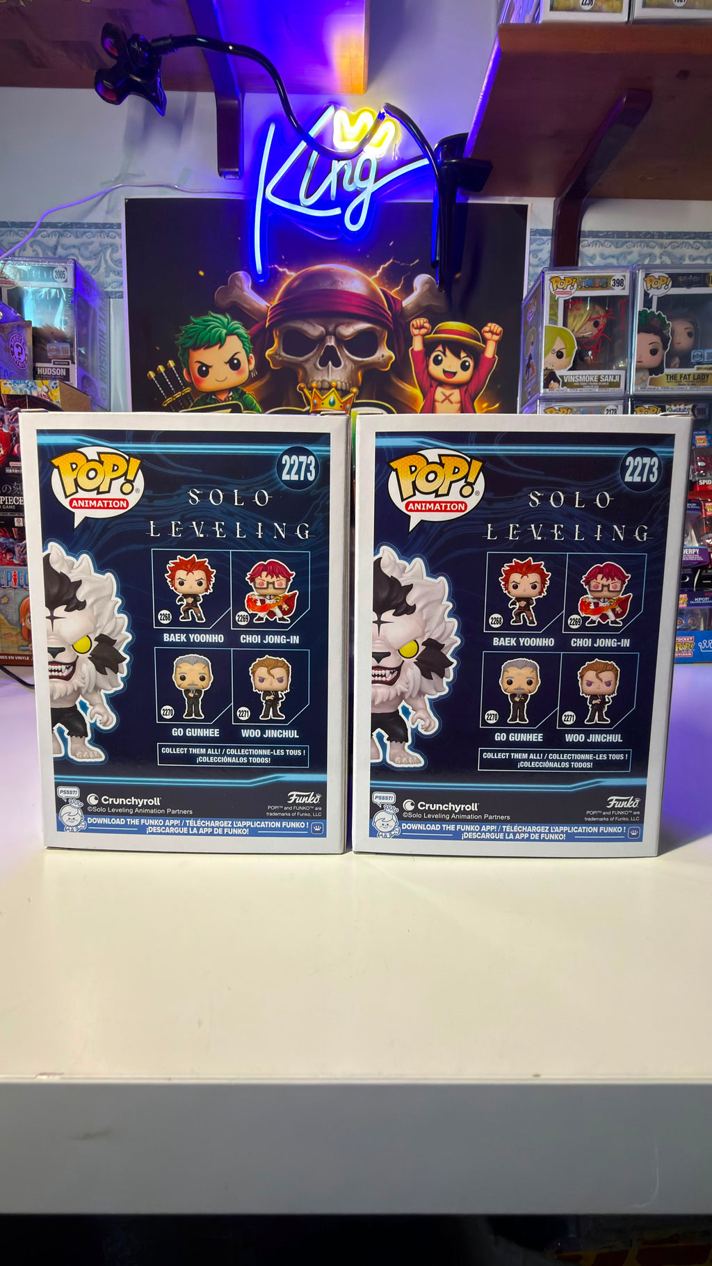 Funko Pop Bundle Baek Yoonho 2273 Flocked Chase PR - Chalice Solo Leveling