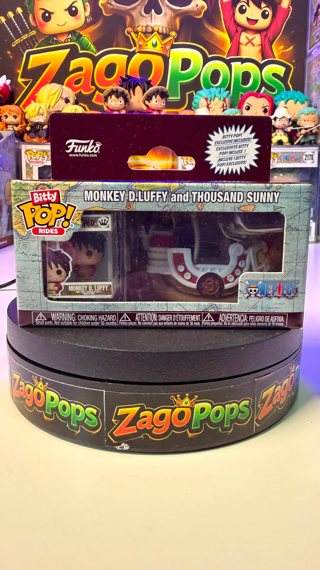 Bitty Pop Monkey D. Luffy and Thousand Sunny One Piece