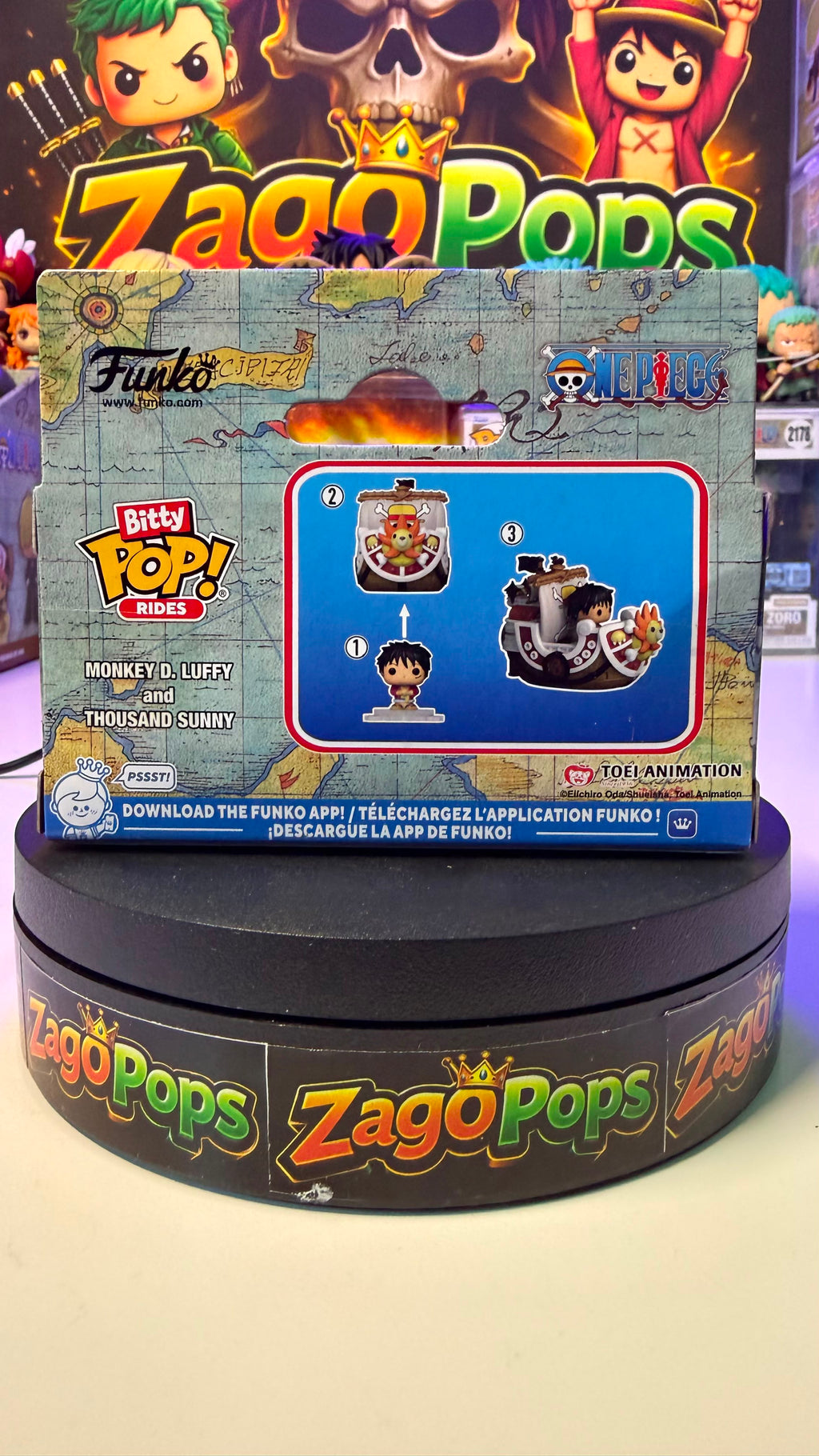 Bitty Pop Monkey D. Luffy and Thousand Sunny One Piece