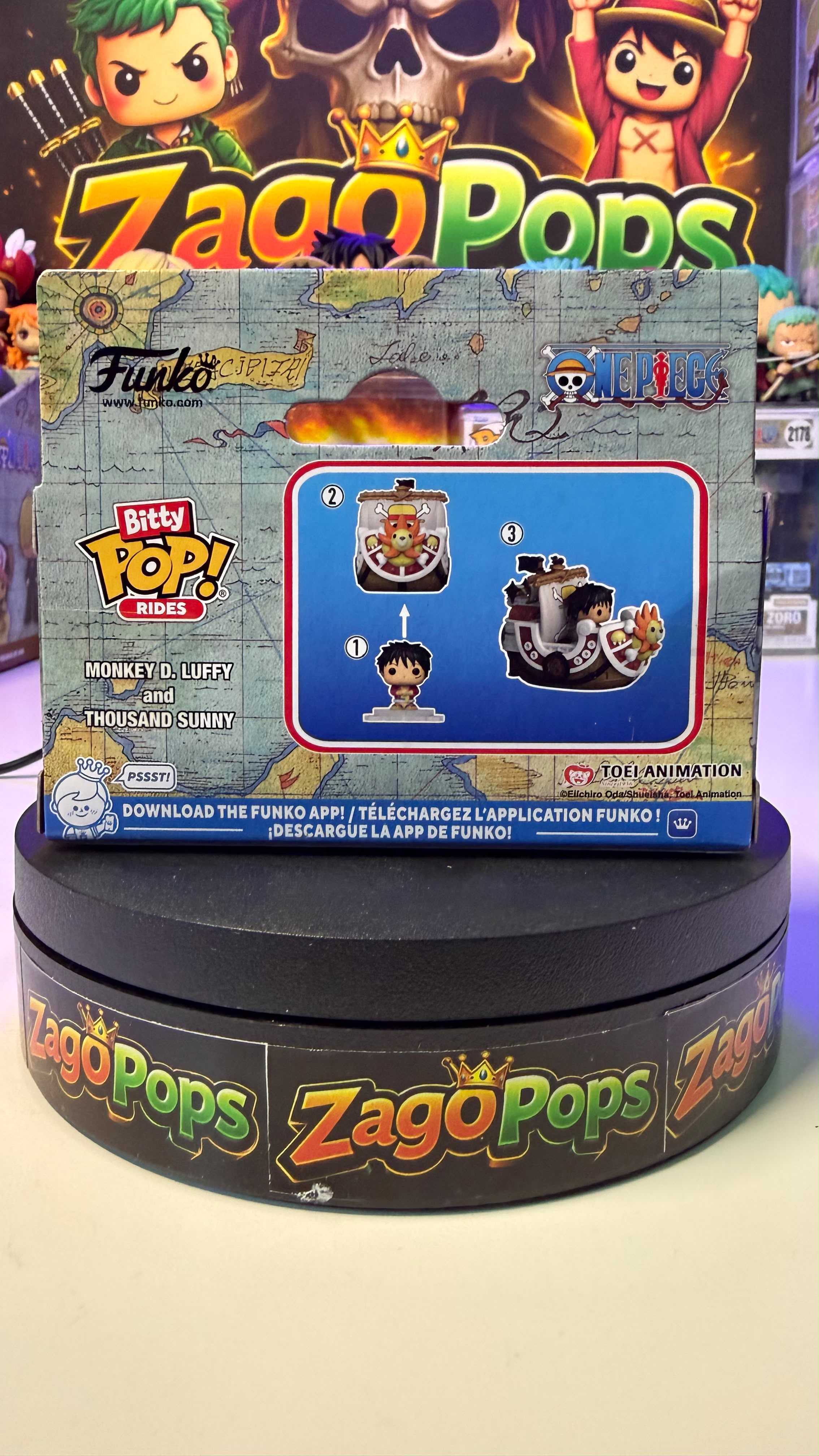 Bitty Pop Monkey D. Luffy and Thousand Sunny One Piece
