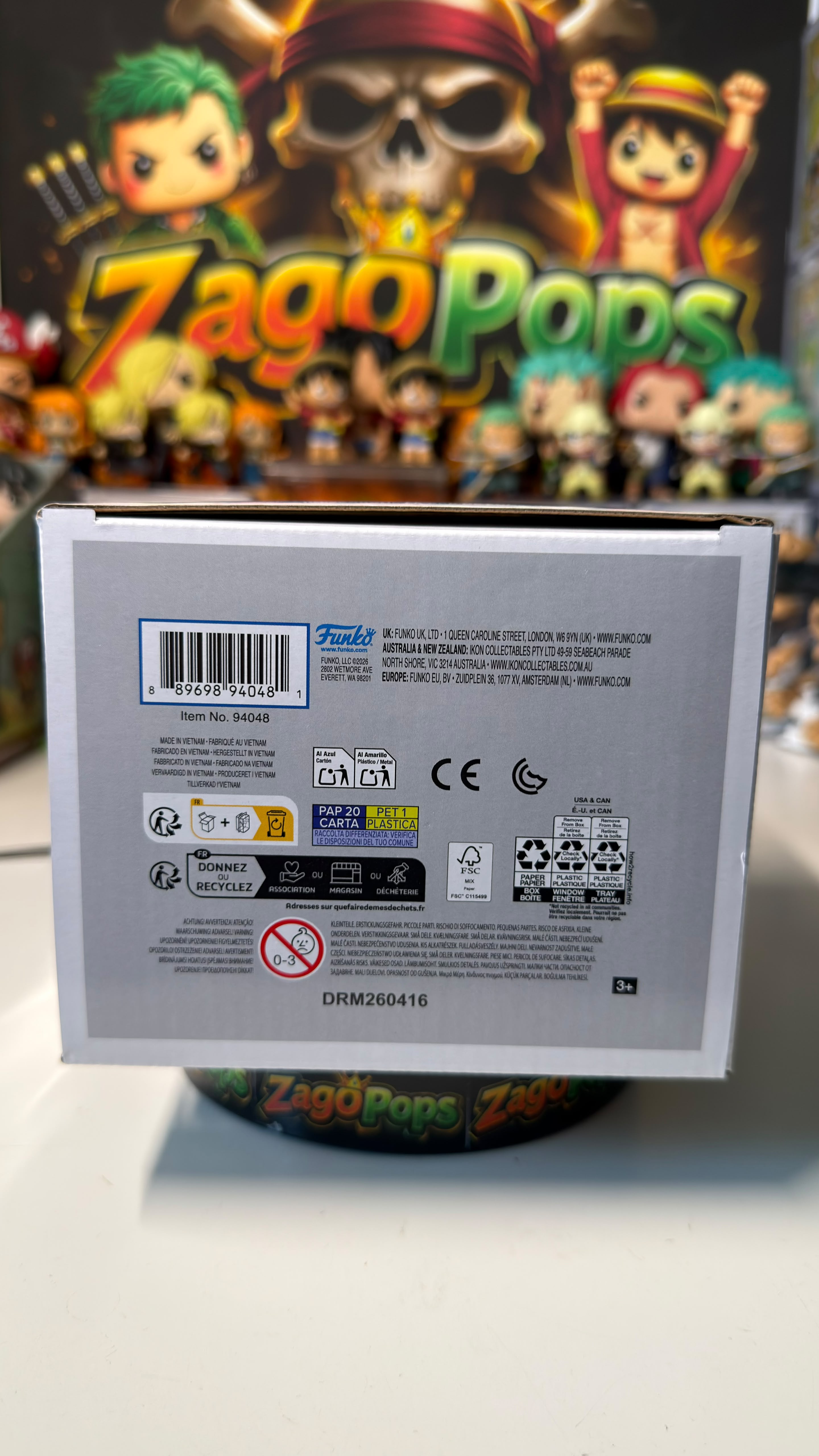 Funko Pop Roronoa Zoro 2391 One Piece