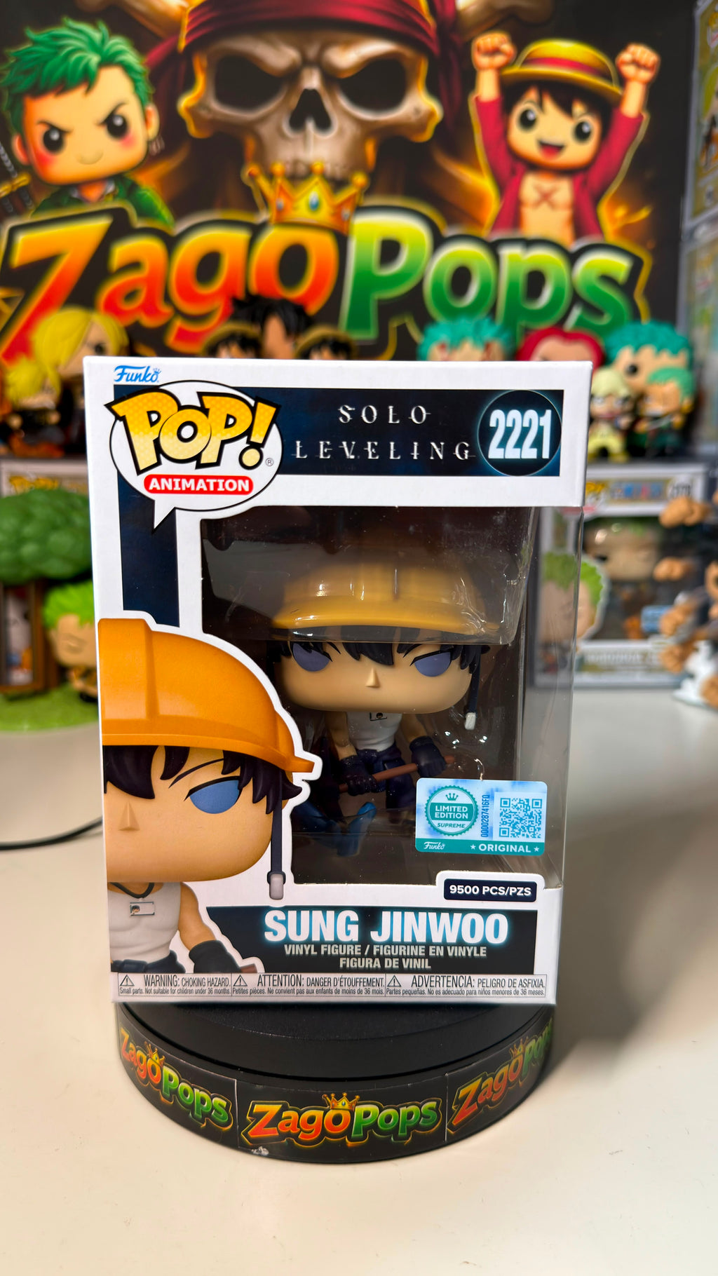 Funko Pop Sung Jinwoo 2221 Solo Leveling Limited Edition 9500pcs