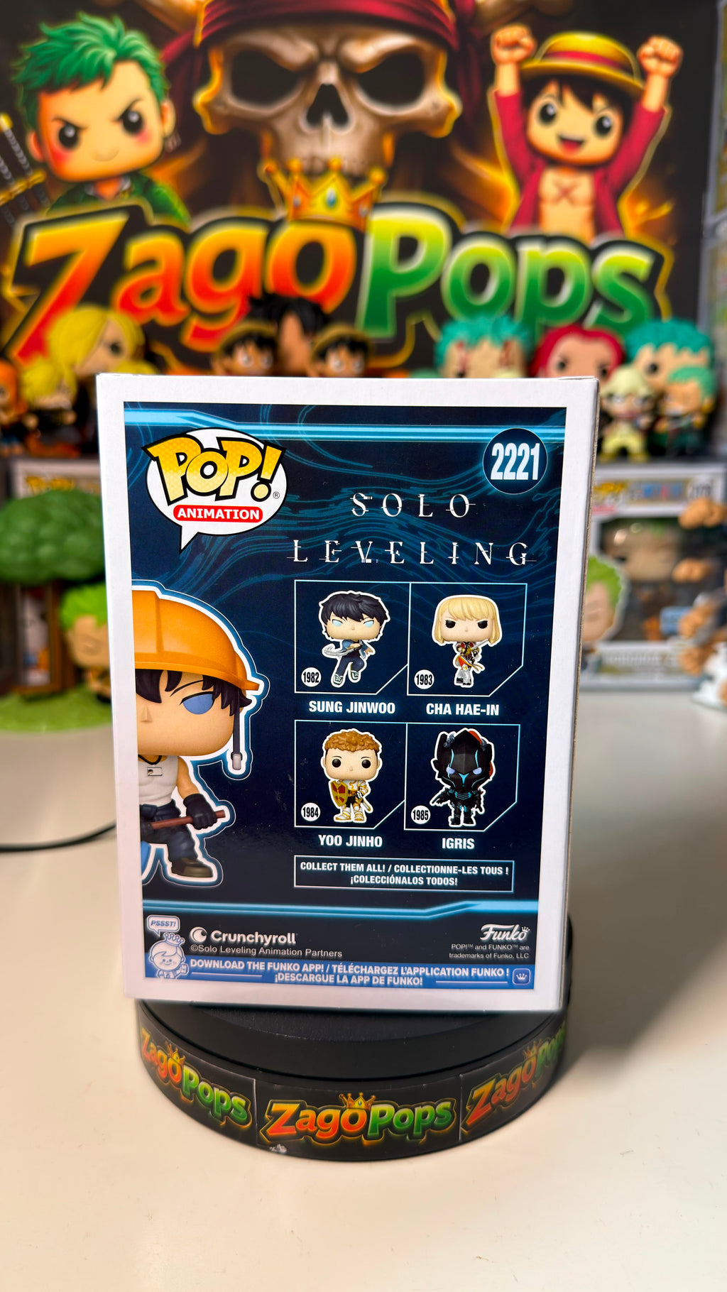 Funko Pop Sung Jinwoo 2221 Solo Leveling Limited Edition 9500pcs