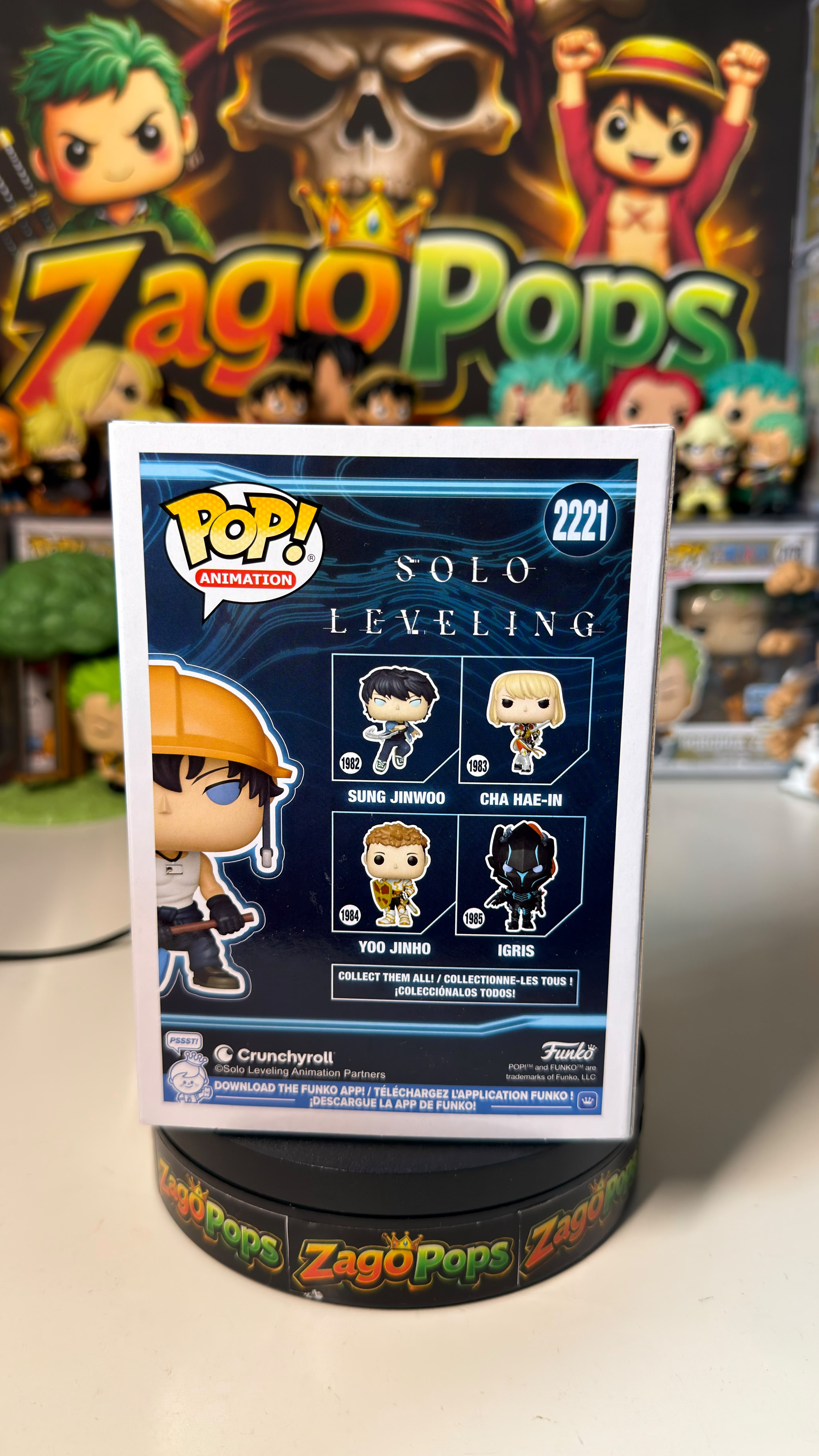 Funko Pop Sung Jinwoo 2221 Solo Leveling Limited Edition 9500pcs