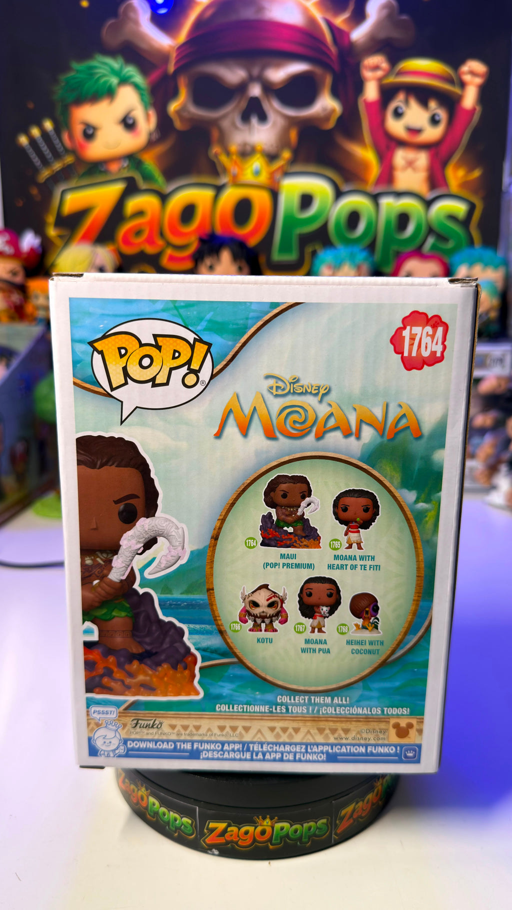 Funko Pop Maui 1764 Glows in the Dark Disney Moana