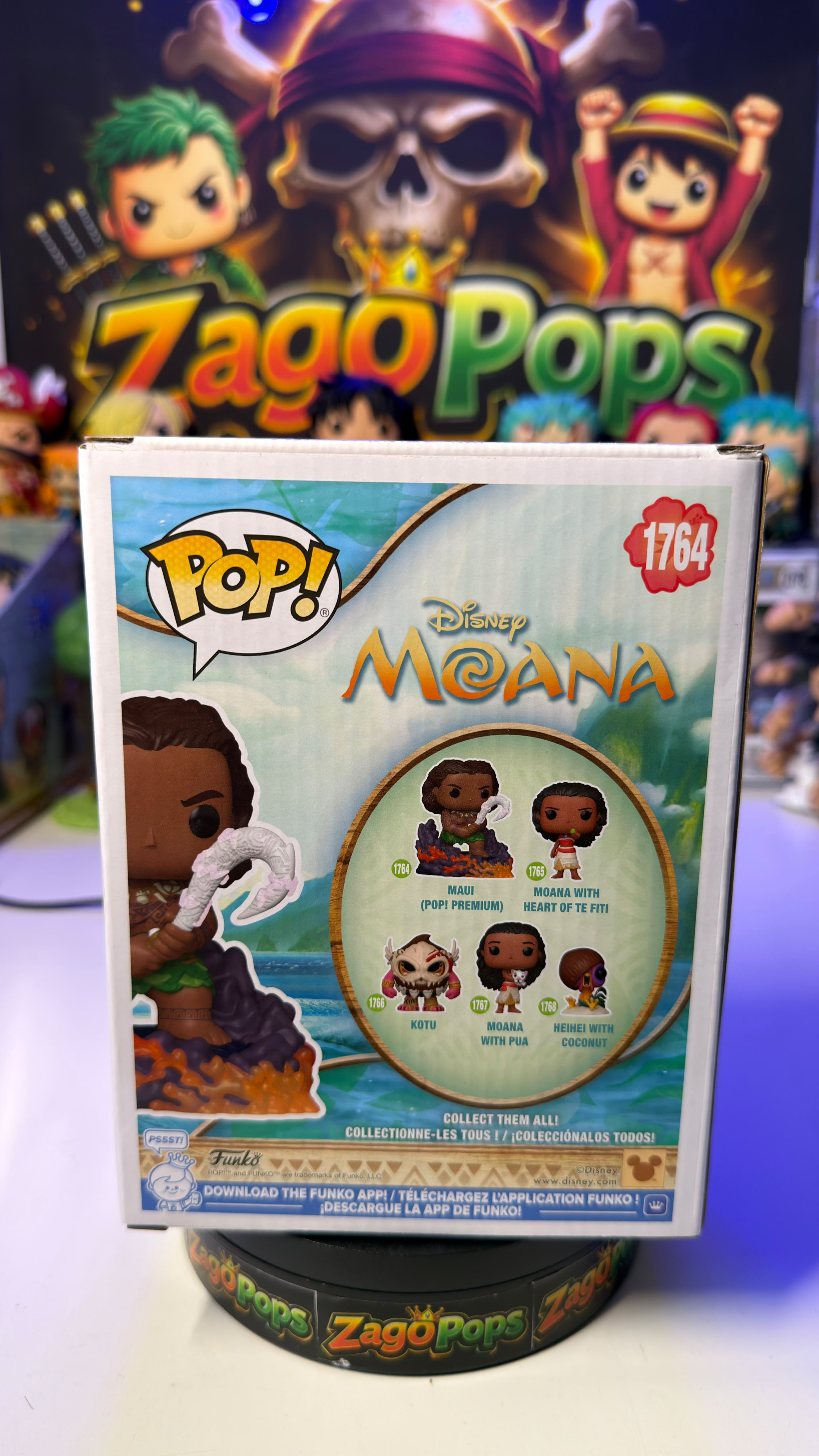 Funko Pop Maui 1764 Glows in the Dark Disney Moana
