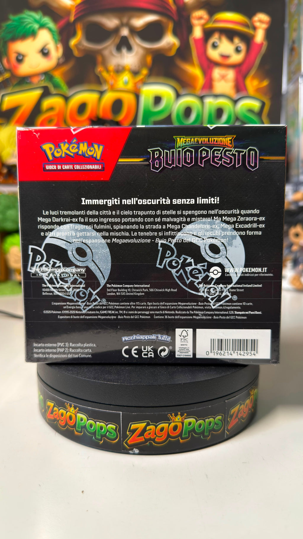 TCG Pokemon Box Megaevoluzione Buio Pesto 36 bustine ITA