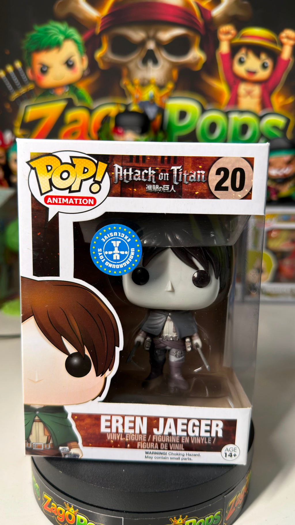 Funko Pop Eren Jaeger 20 Underground Toys Exclusive Attack on Titan