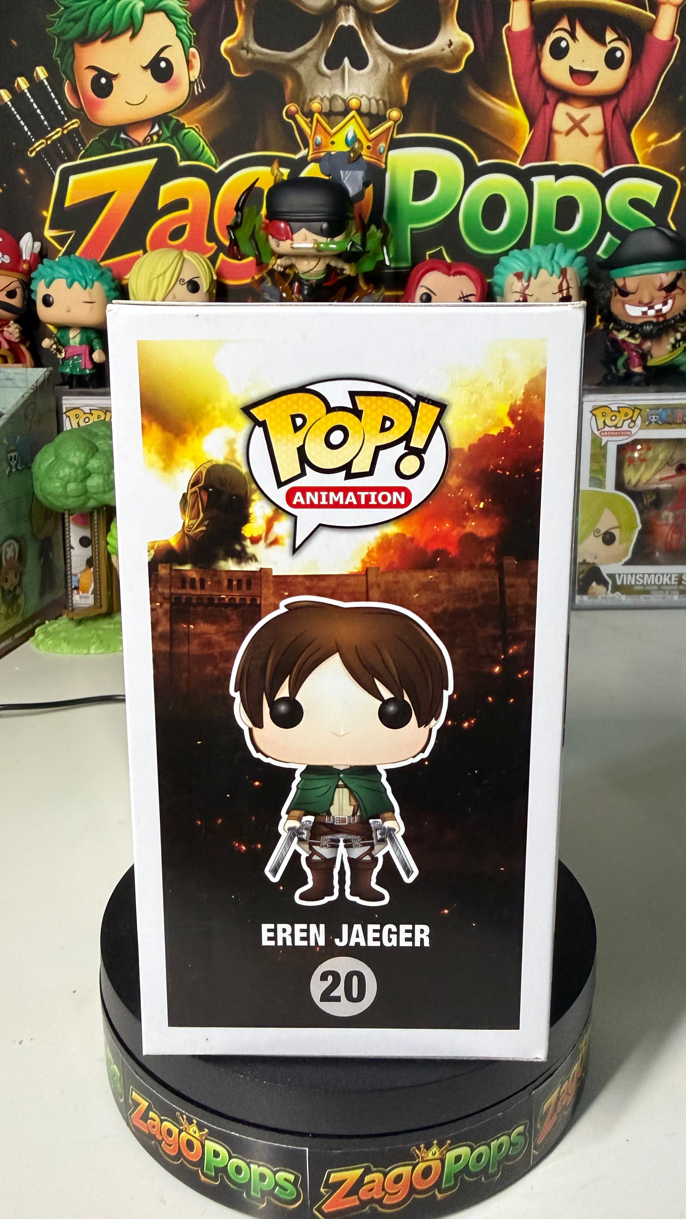 Funko Pop Eren Jaeger 20 Underground Toys Exclusive Attack on Titan