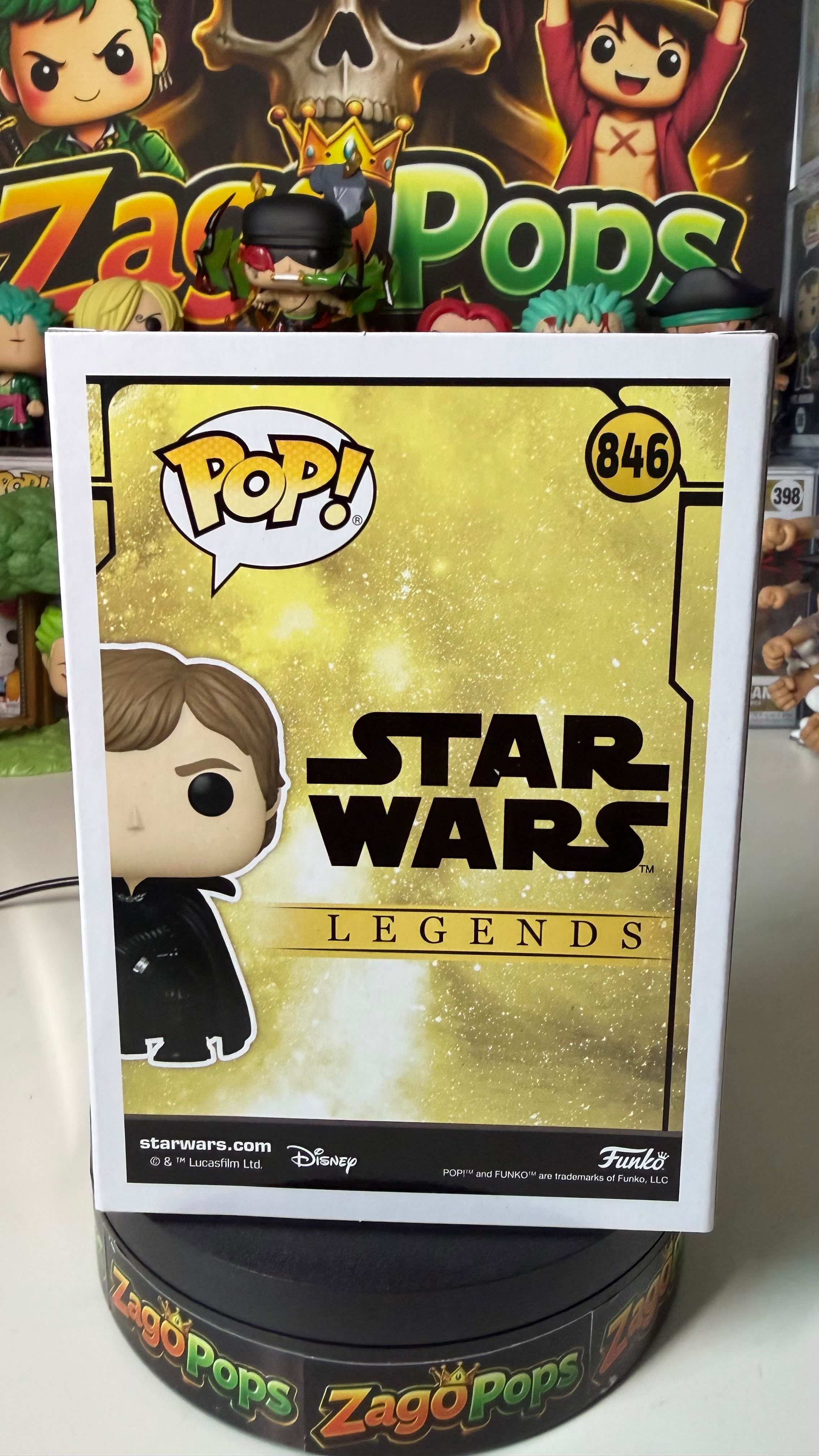 Funko Pop Luke Skywalker (Legends) 846 Glows in the Dark Star Wars