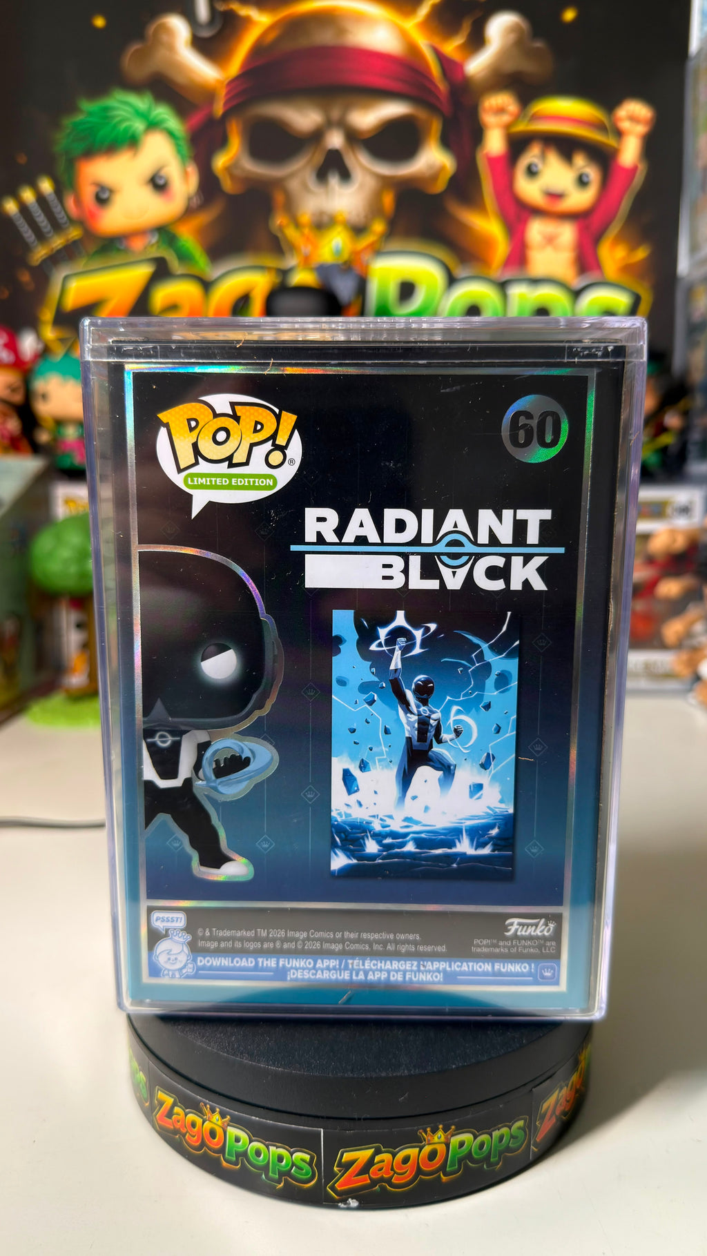 Funko Pop Radiant Black 60 Glows in the Dark Limited Edition 5000pcs