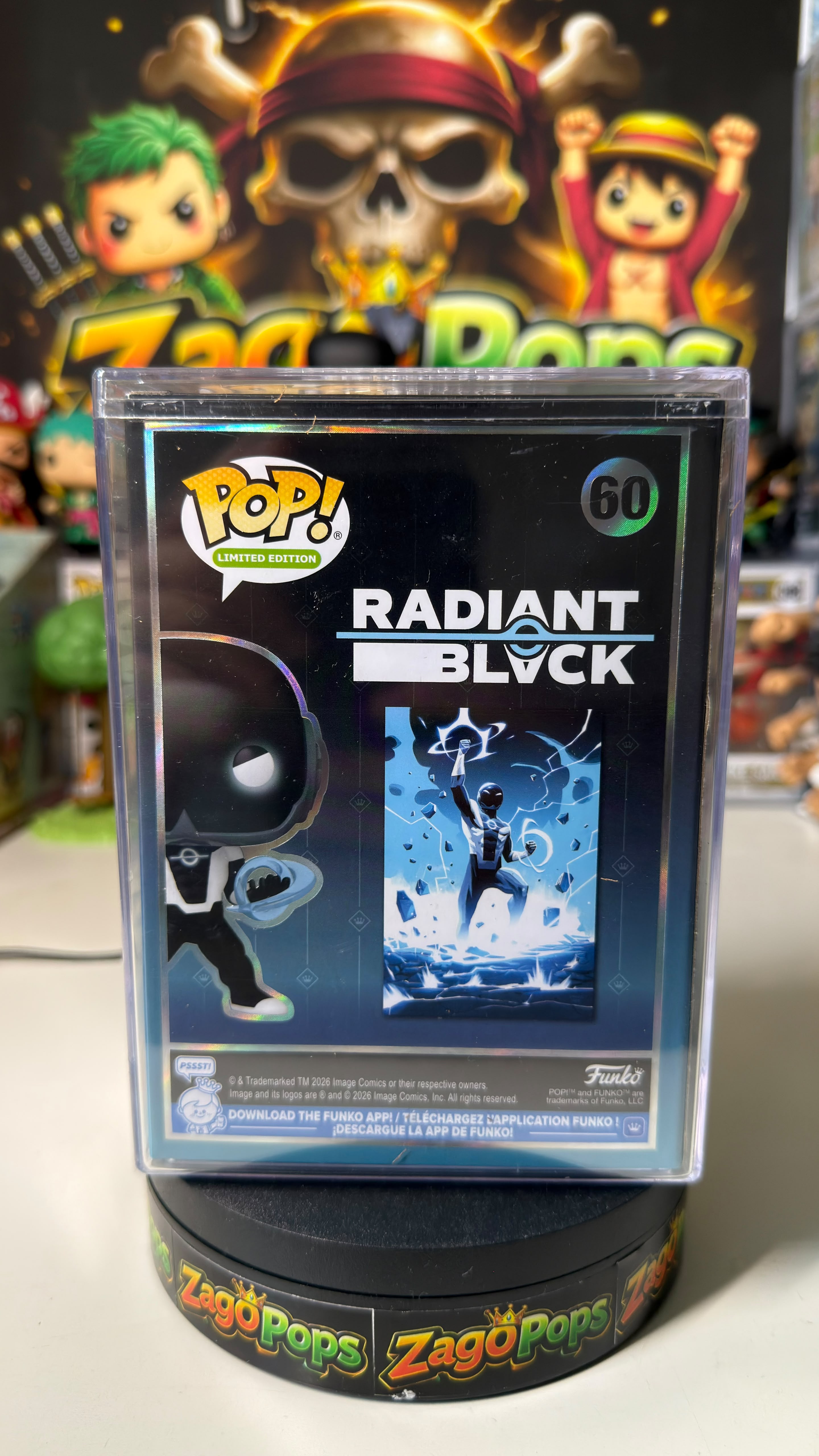 Funko Pop Radiant Black 60 Glows in the Dark Limited Edition 5000pcs