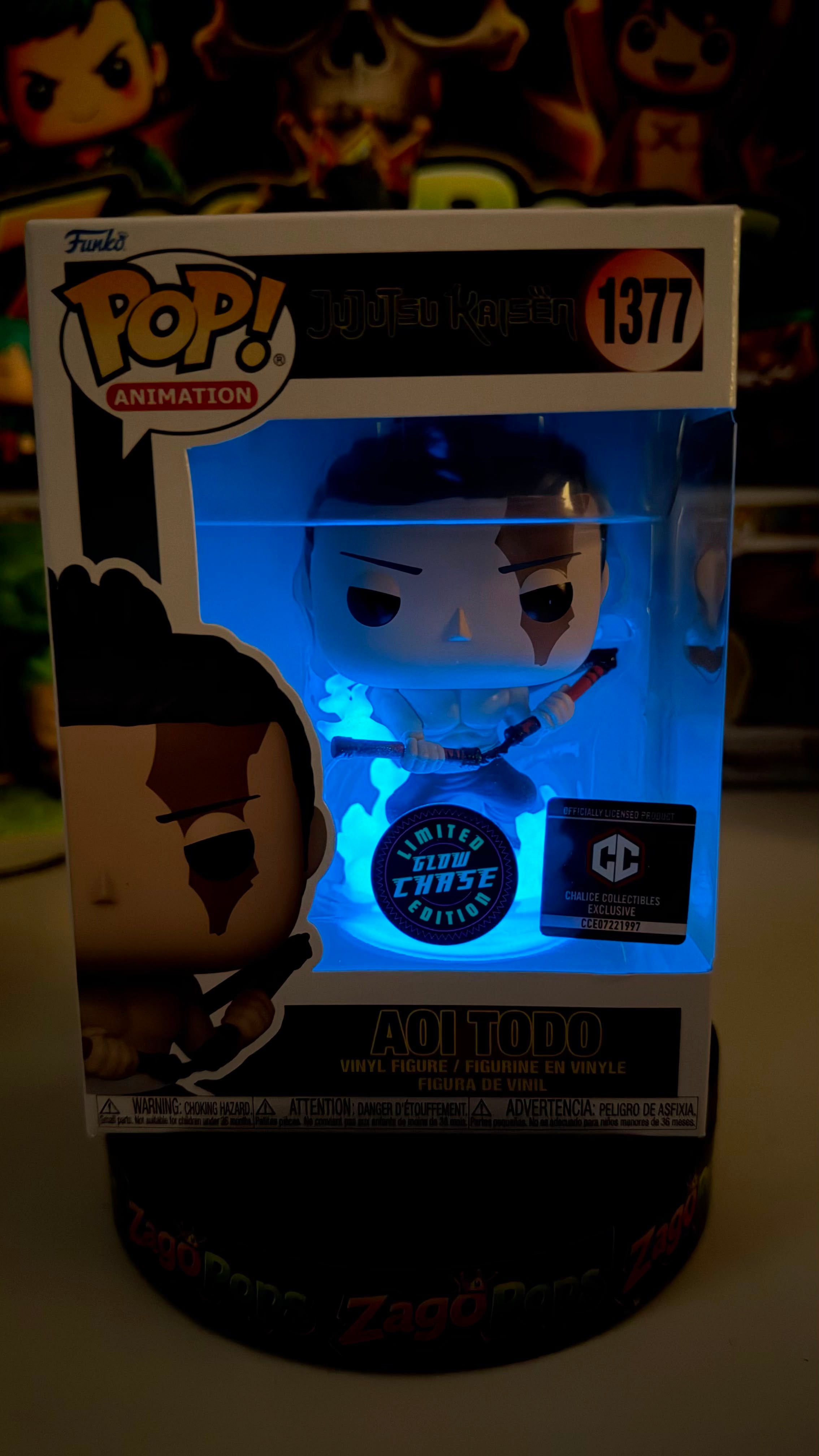 Funko Pop Bundle Aoi Todo 1377 Glow Chase Chalice Exclusive Jujutsu Kaisen