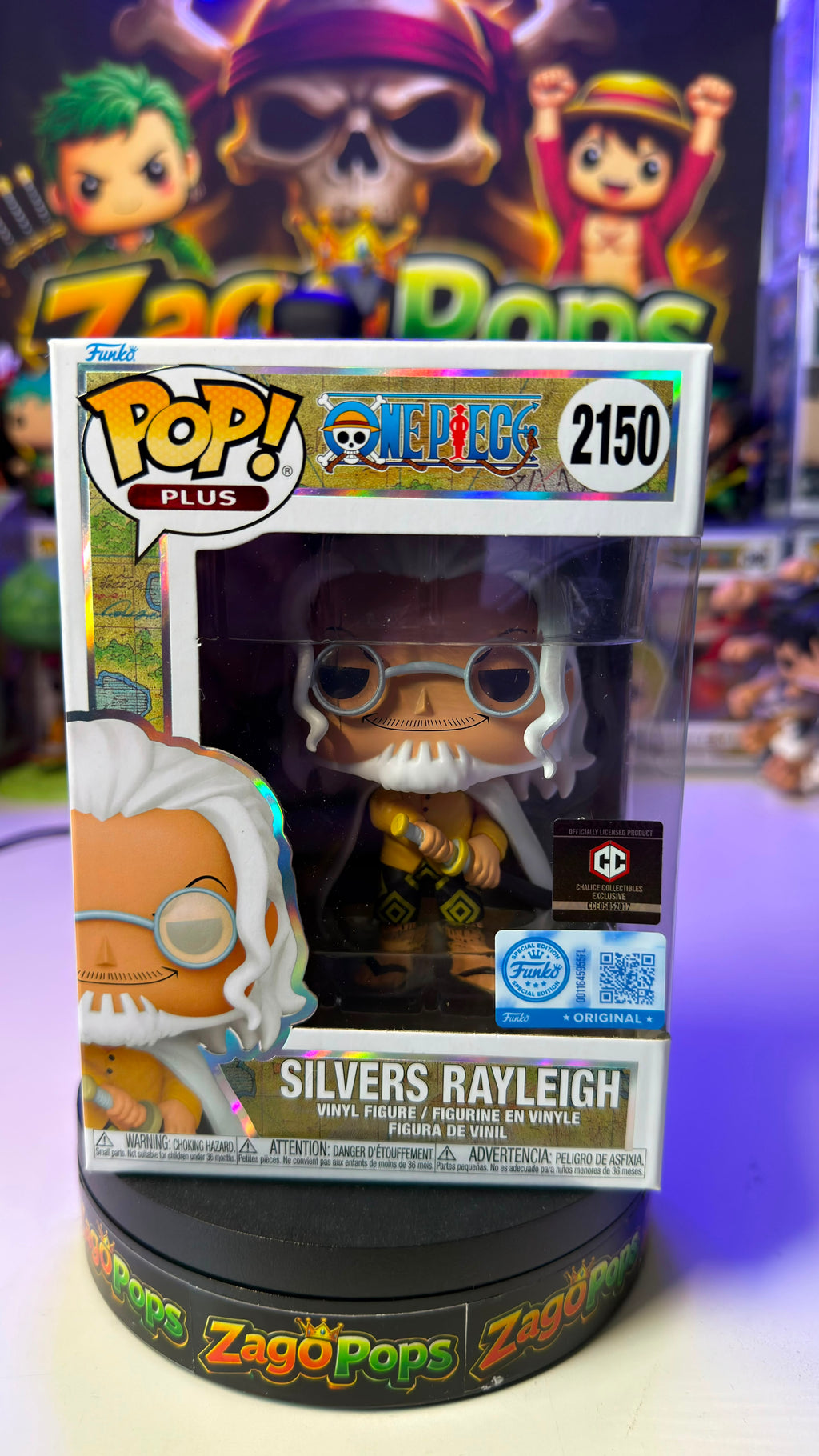 Funko Pop Silvers Rayleigh 2150 Chalice Exclusive One Piece