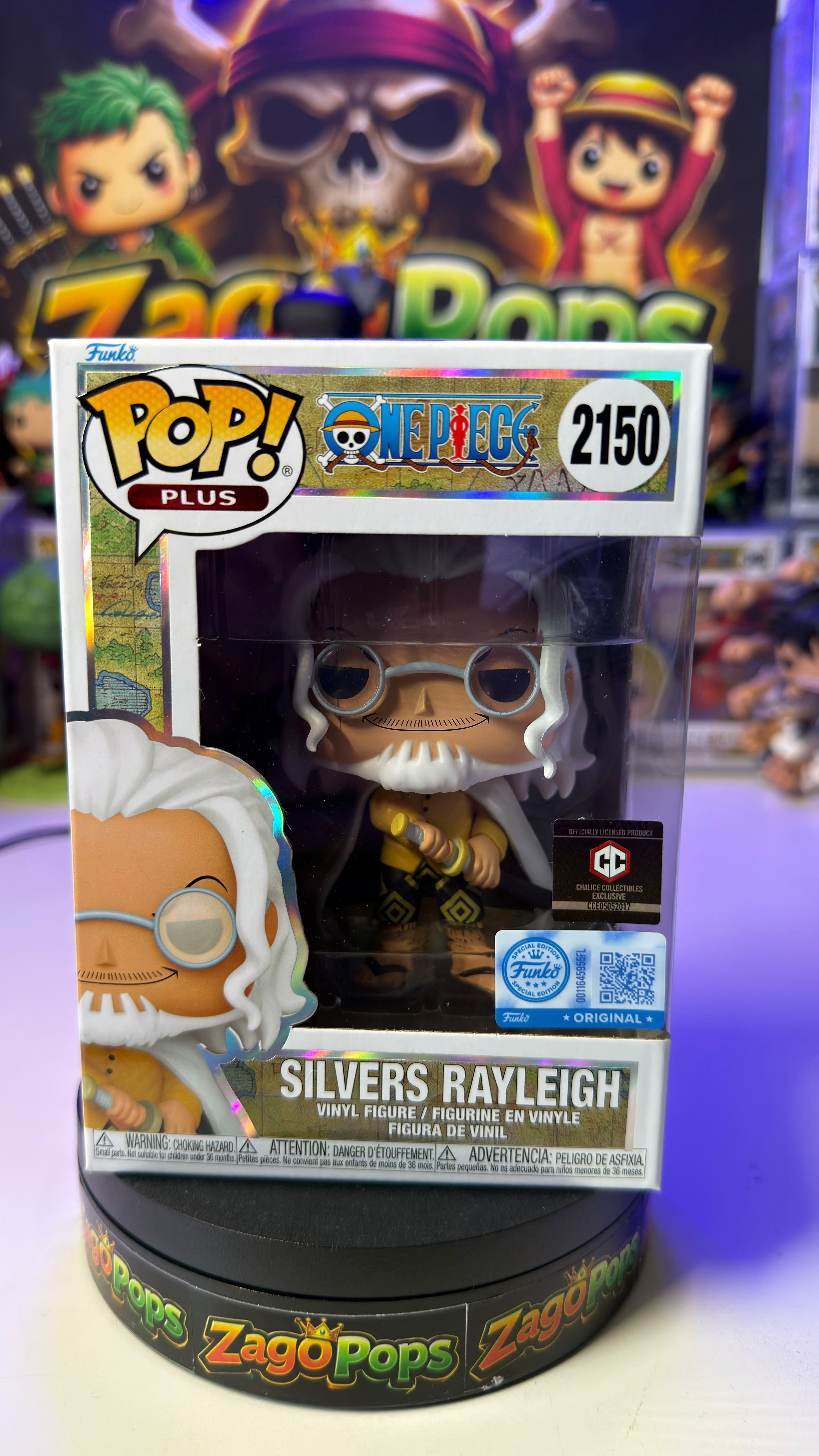 Funko Pop Silvers Rayleigh 2150 Chalice Exclusive One Piece