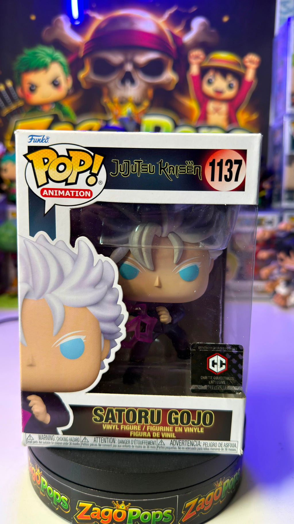 Funko Pop Satoru Gojo 1137 Chalice Exclusive Jujutsu Kaisen