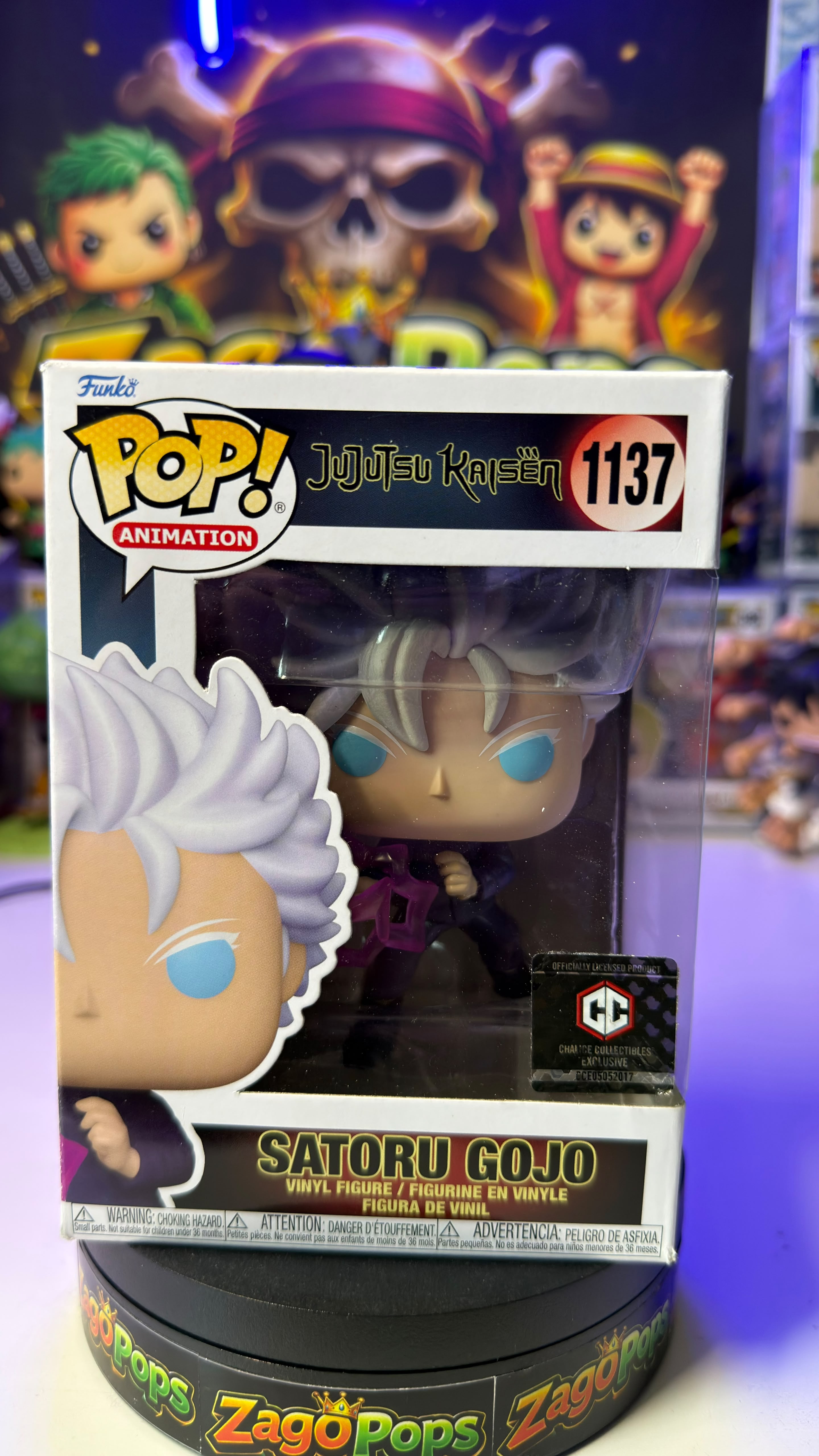 Funko Pop Satoru Gojo 1137 Chalice Exclusive Jujutsu Kaisen