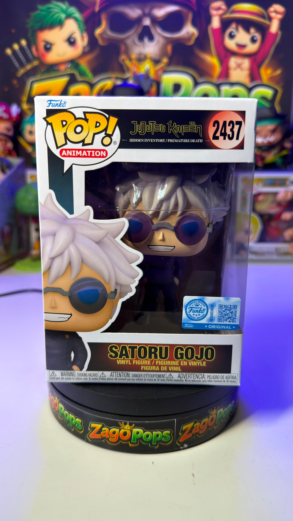 Funko Pop Satoru Gojo 2437 Jujutsu Kaisen