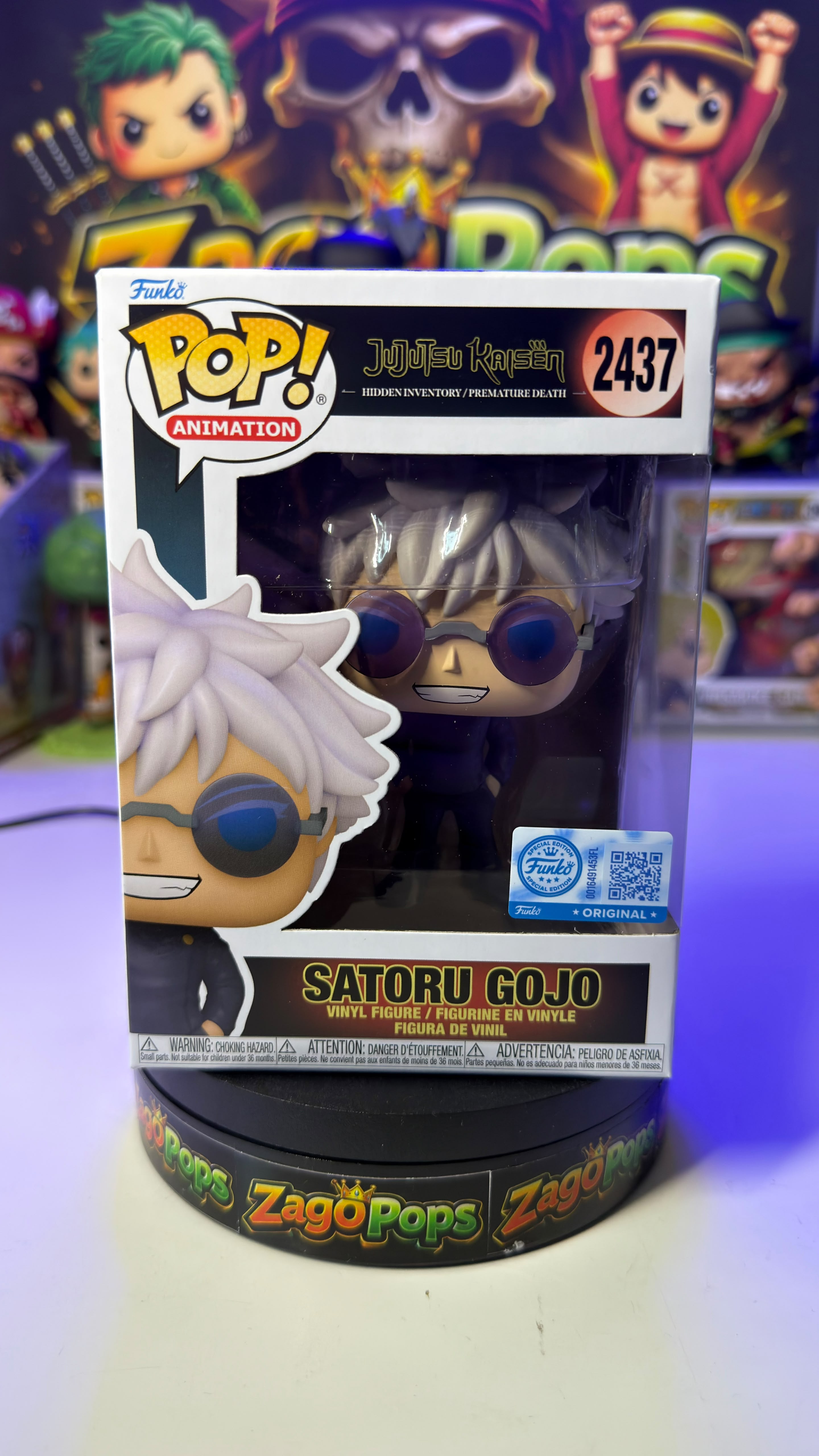Funko Pop Satoru Gojo 2437 Jujutsu Kaisen