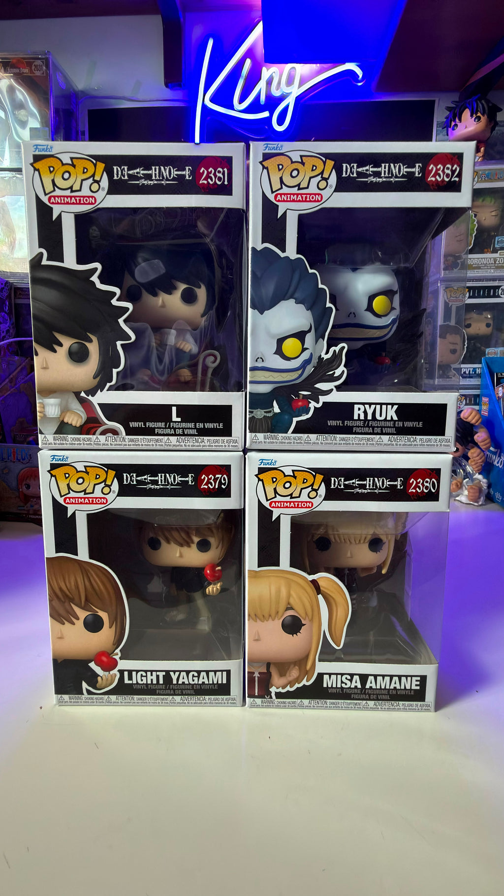 Funko Pop Bundle Death Note Ryuk - Light Yagami - L - Misa Amane