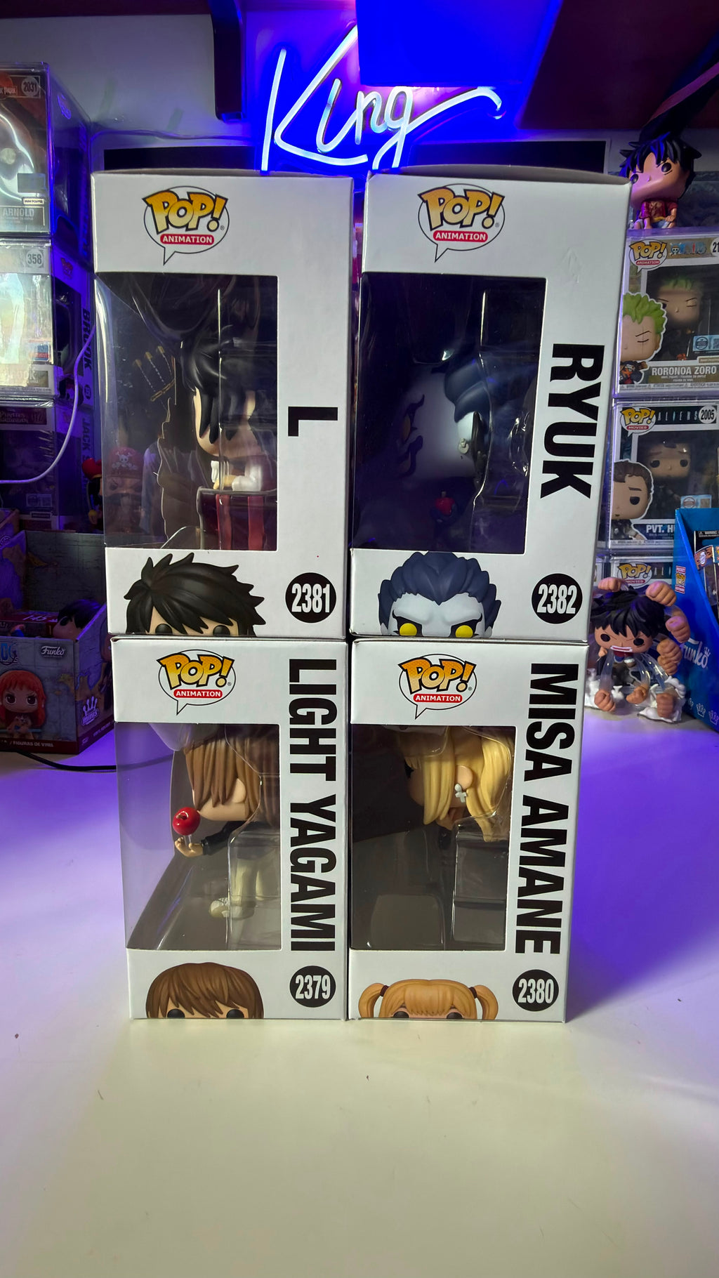 Funko Pop Bundle Death Note Ryuk - Light Yagami - L - Misa Amane