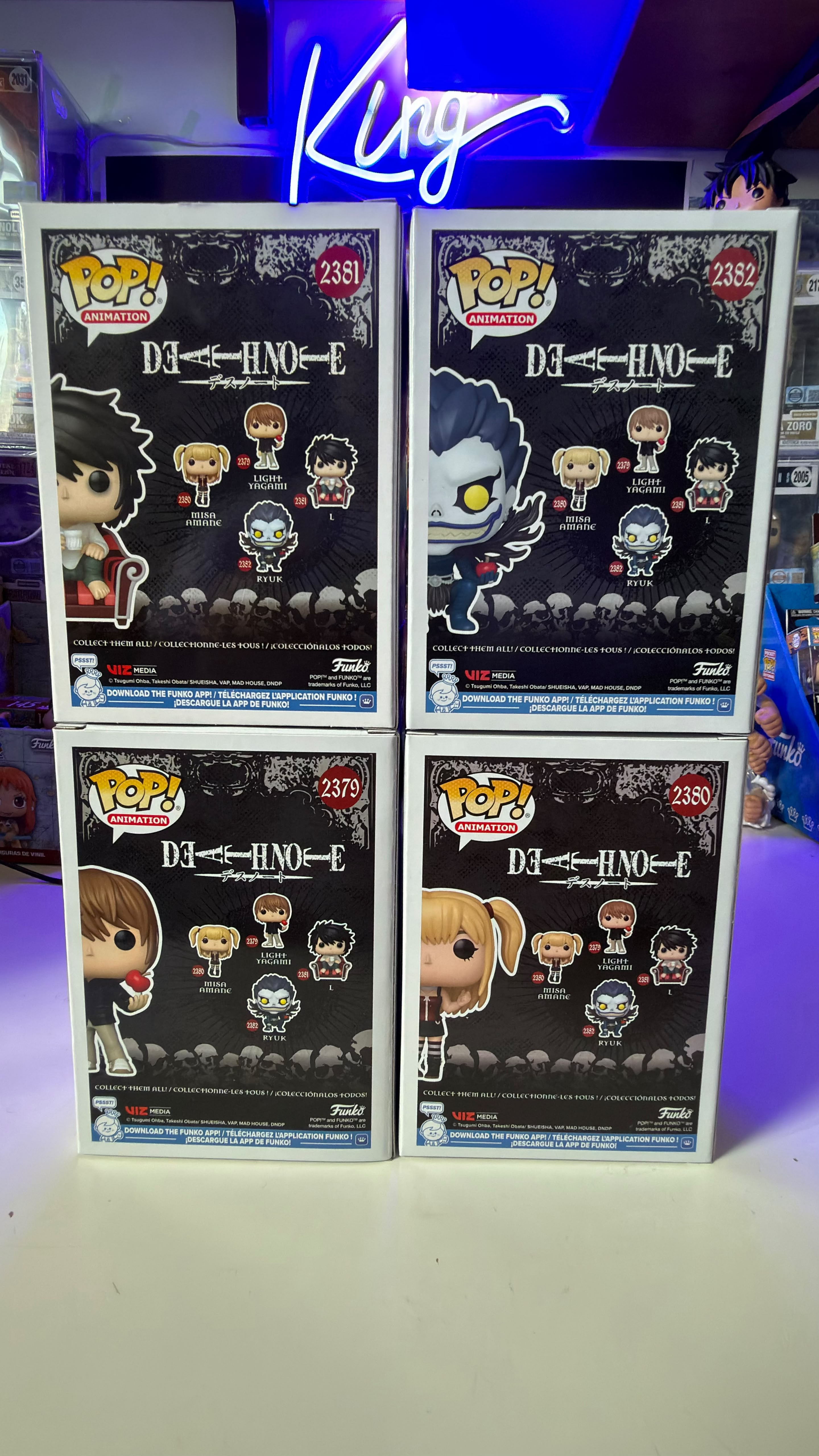 Funko Pop Bundle Death Note Ryuk - Light Yagami - L - Misa Amane