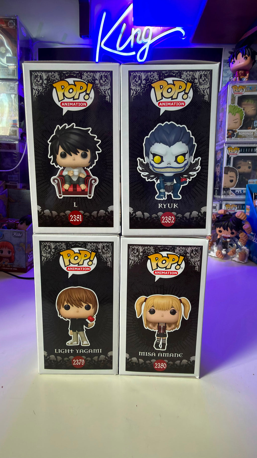 Funko Pop Bundle Death Note Ryuk - Light Yagami - L - Misa Amane