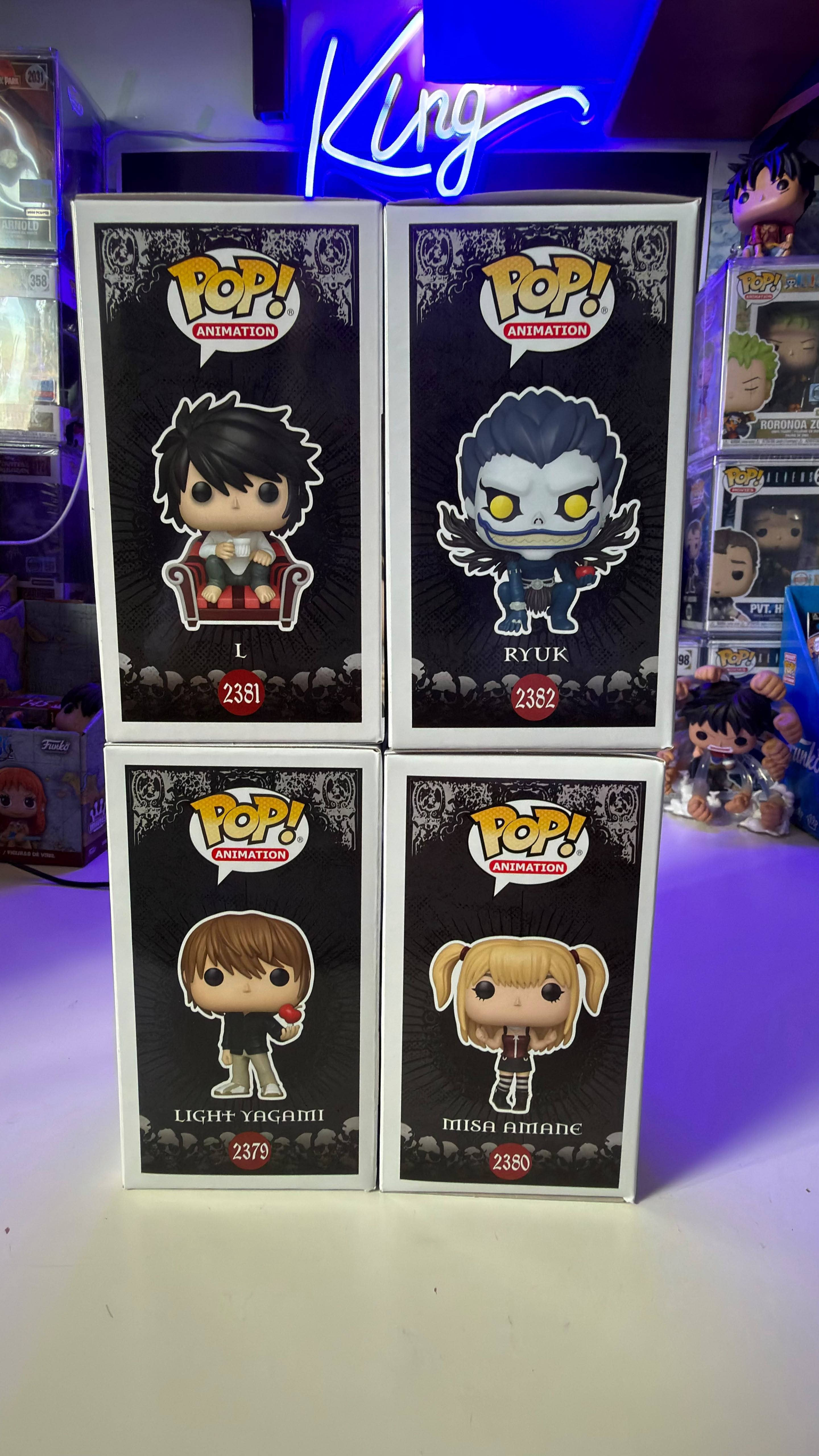 Funko Pop Bundle Death Note Ryuk - Light Yagami - L - Misa Amane